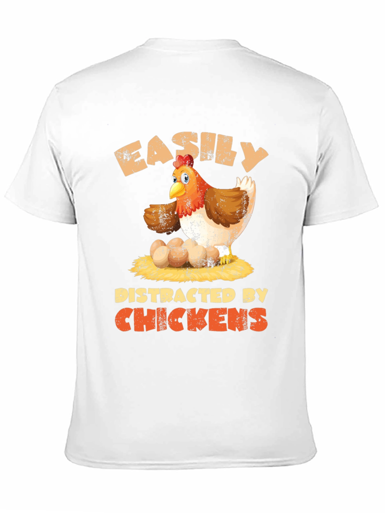 Easily Distracted By Chickens T-Shirt