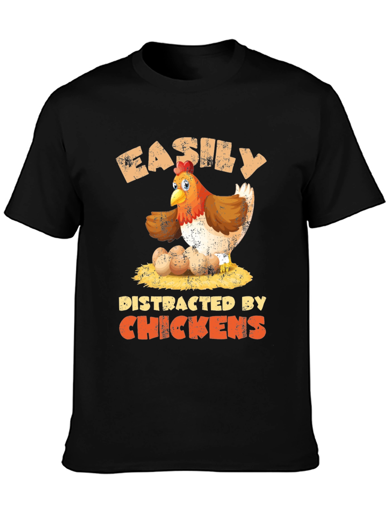 Easily Distracted By Chickens T-Shirt