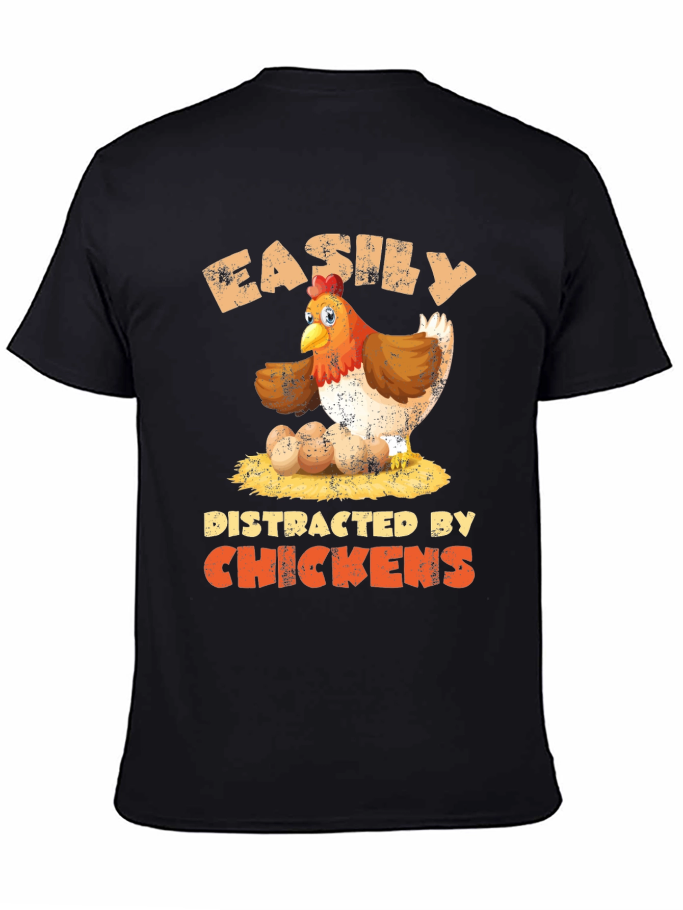 Easily Distracted By Chickens T-Shirt