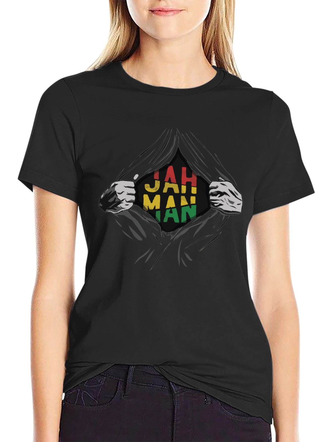 Jah Man Rasta Flag T-Shirt