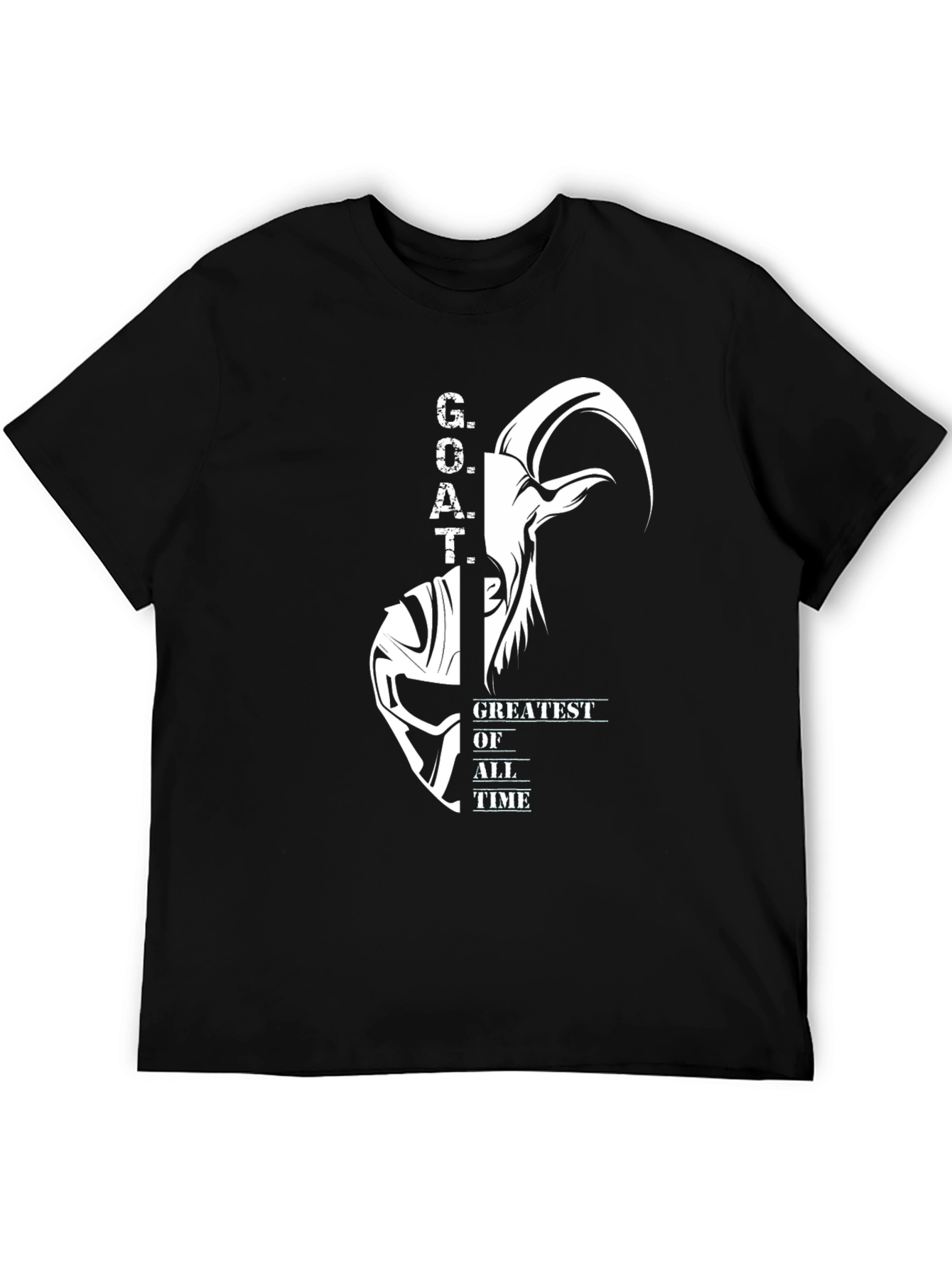 Greatest of All Time GOAT Black T-Shirt