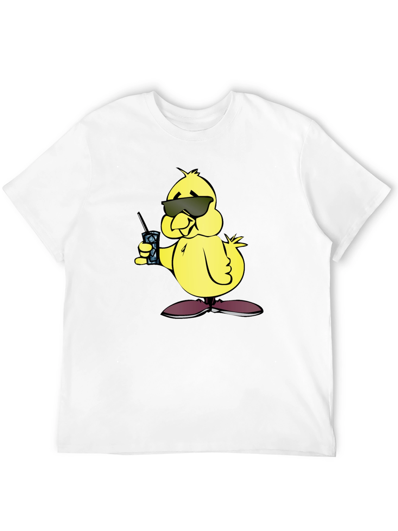 Cool Chick Cartoon Graphic T-Shirt