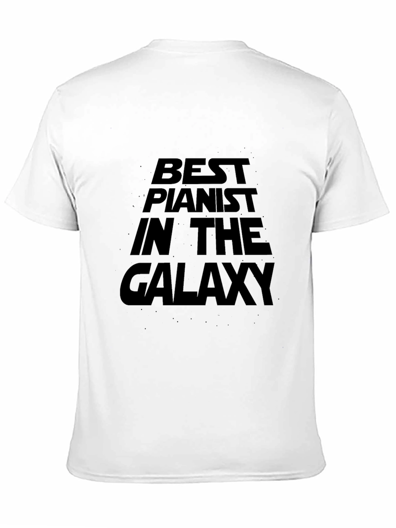 Best Pianist in the Galaxy Black T-Shirt