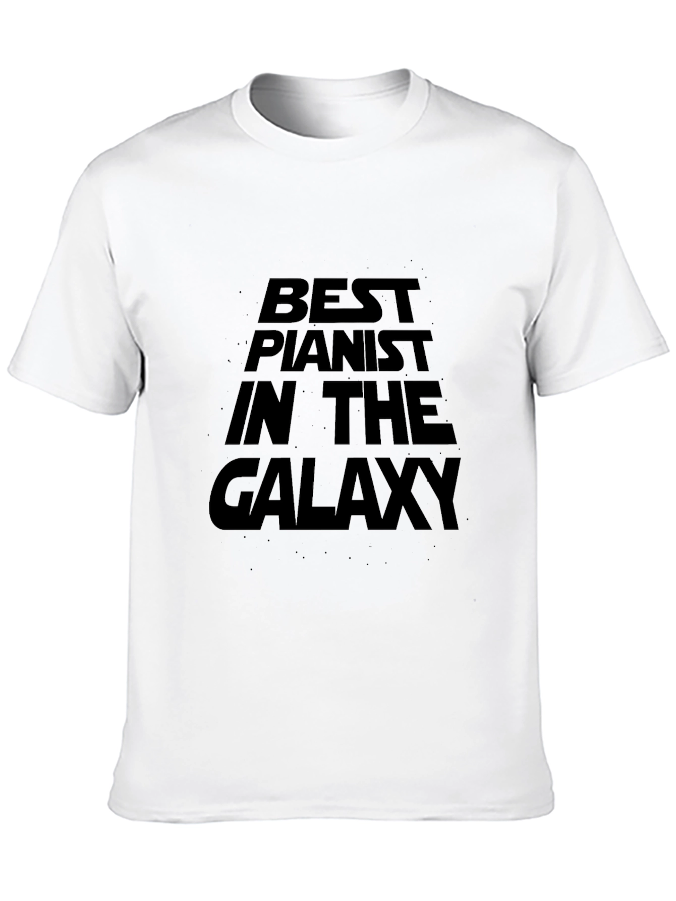Best Pianist in the Galaxy Black T-Shirt