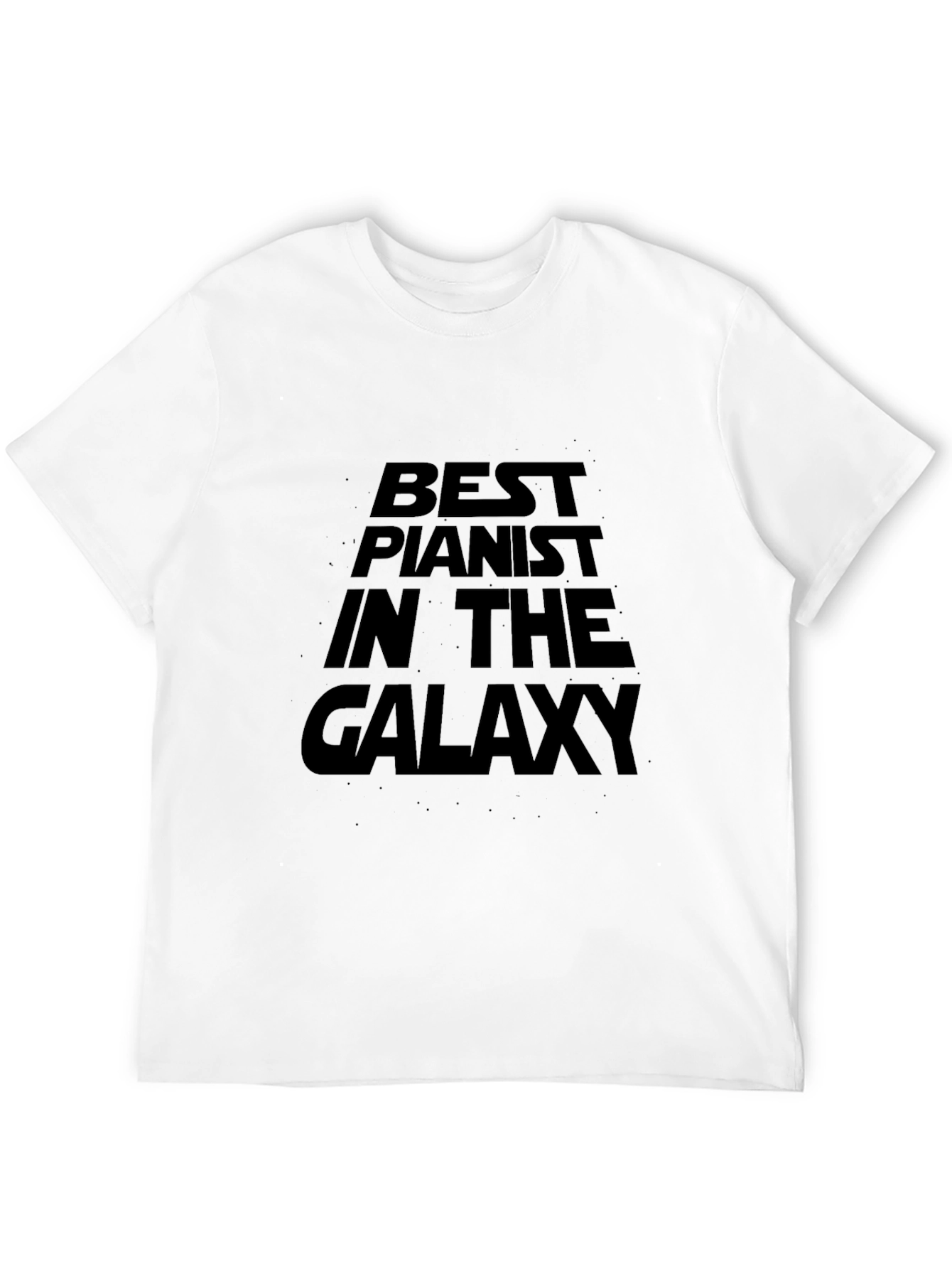 Best Pianist in the Galaxy Black T-Shirt