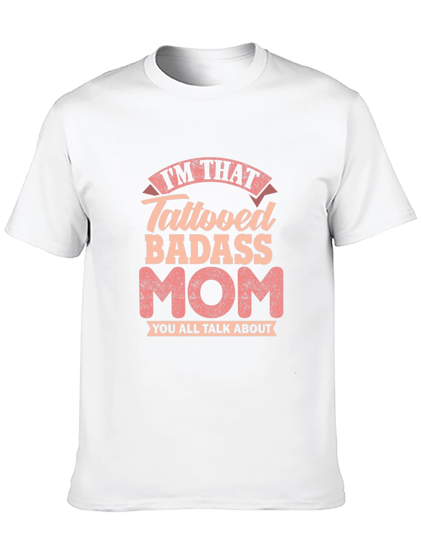 Tattooed Badass Mom Graphic Tee - Black