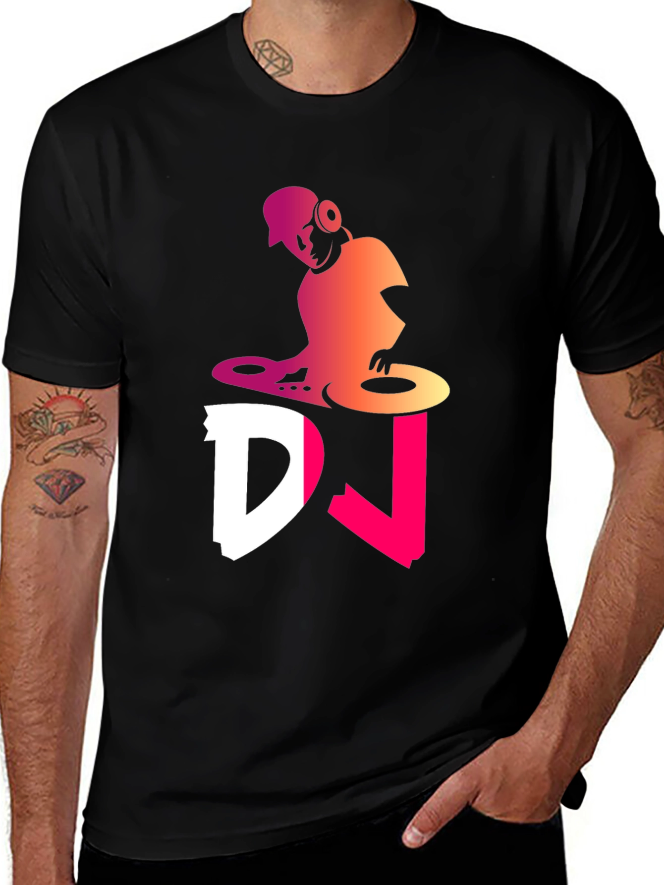 DJ Graphic Tee - Cool Music Lover Shirt