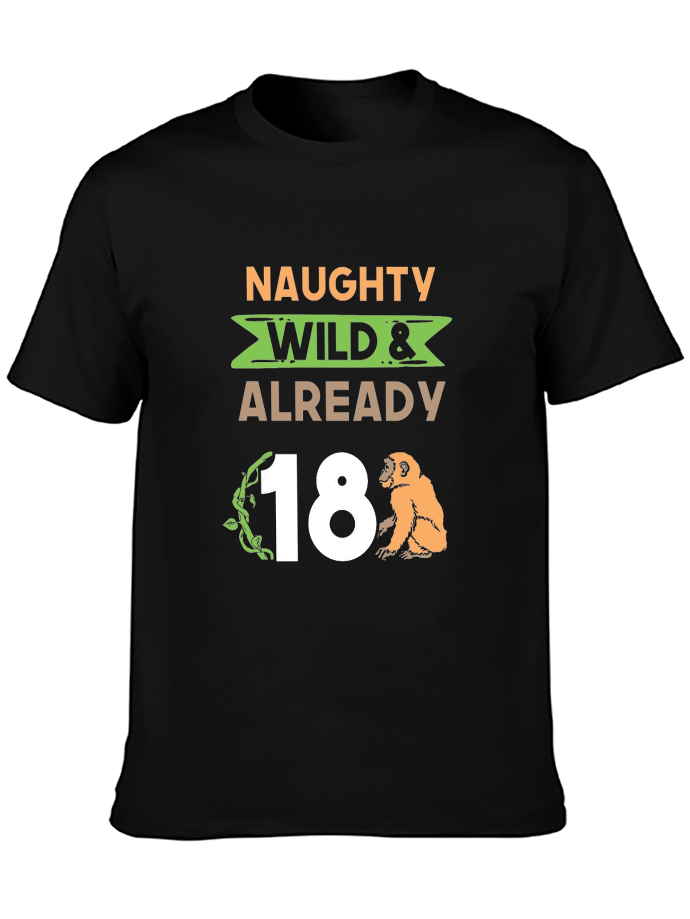 Naughty Wild 18th Birthday Graphic Tee