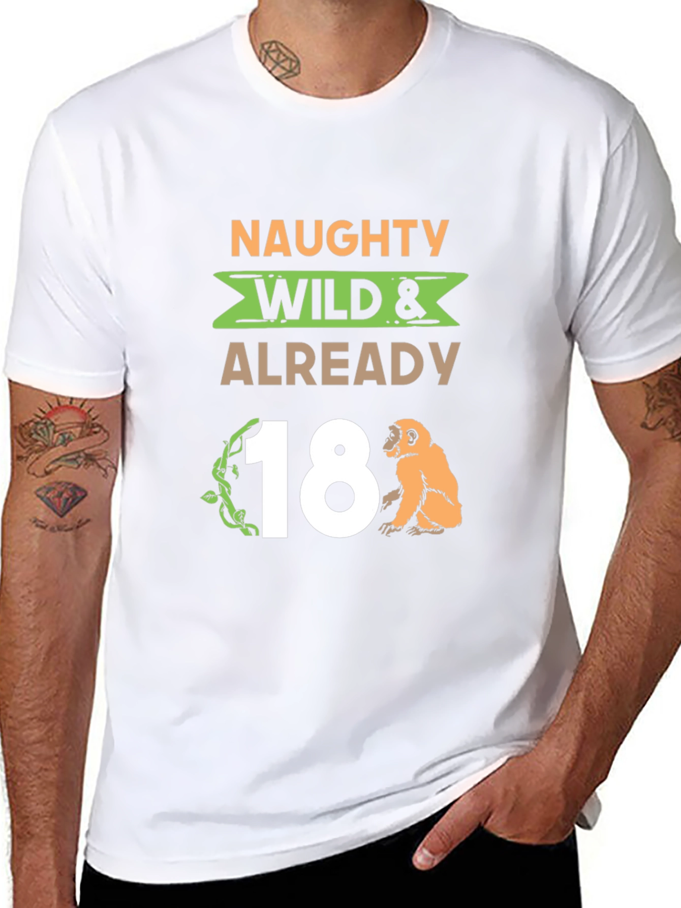 Naughty Wild 18th Birthday Graphic Tee