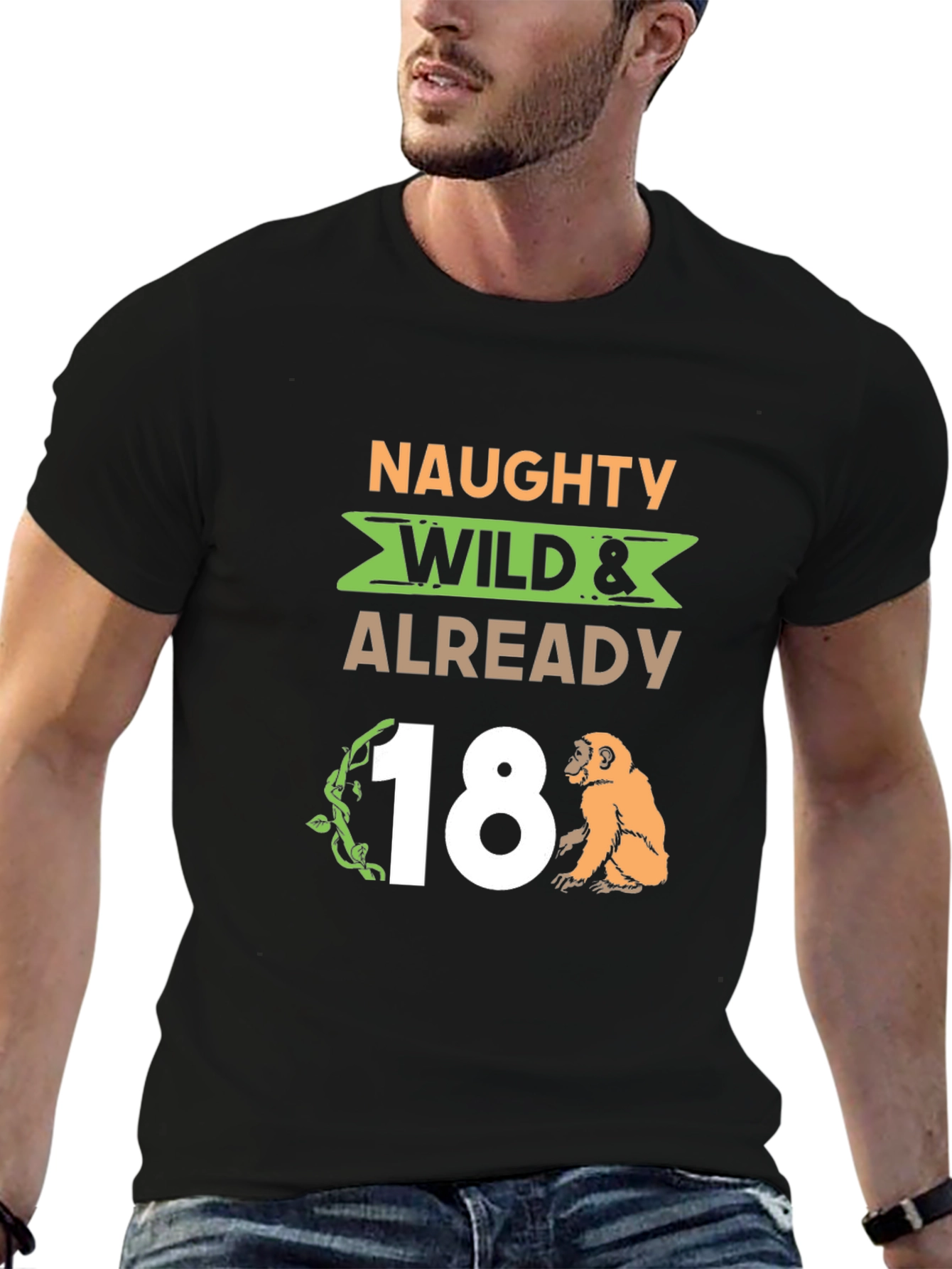 Naughty Wild 18th Birthday Graphic Tee