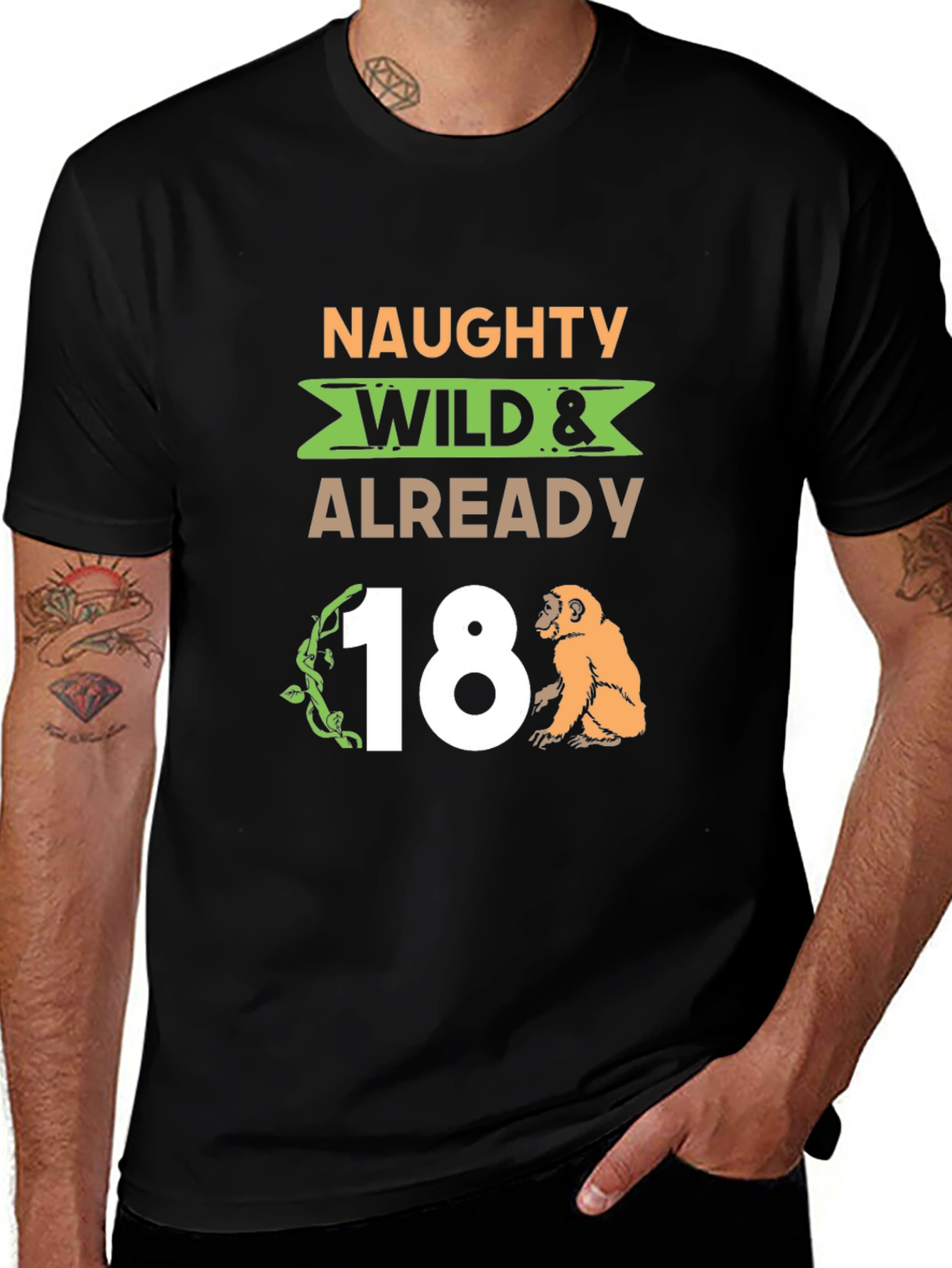 Naughty Wild 18th Birthday Graphic Tee