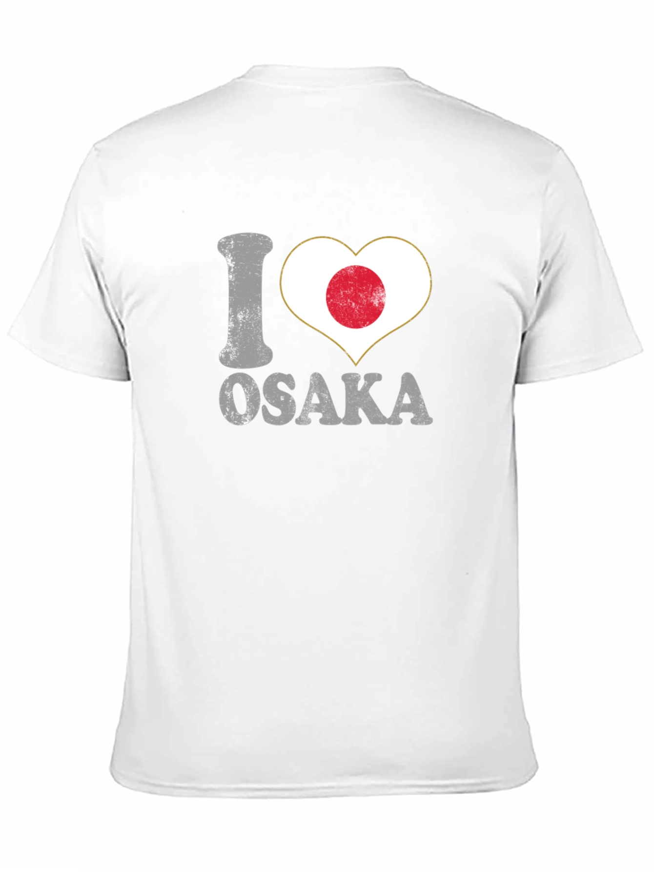 I Heart Osaka Japan Flag Graphic T-Shirt