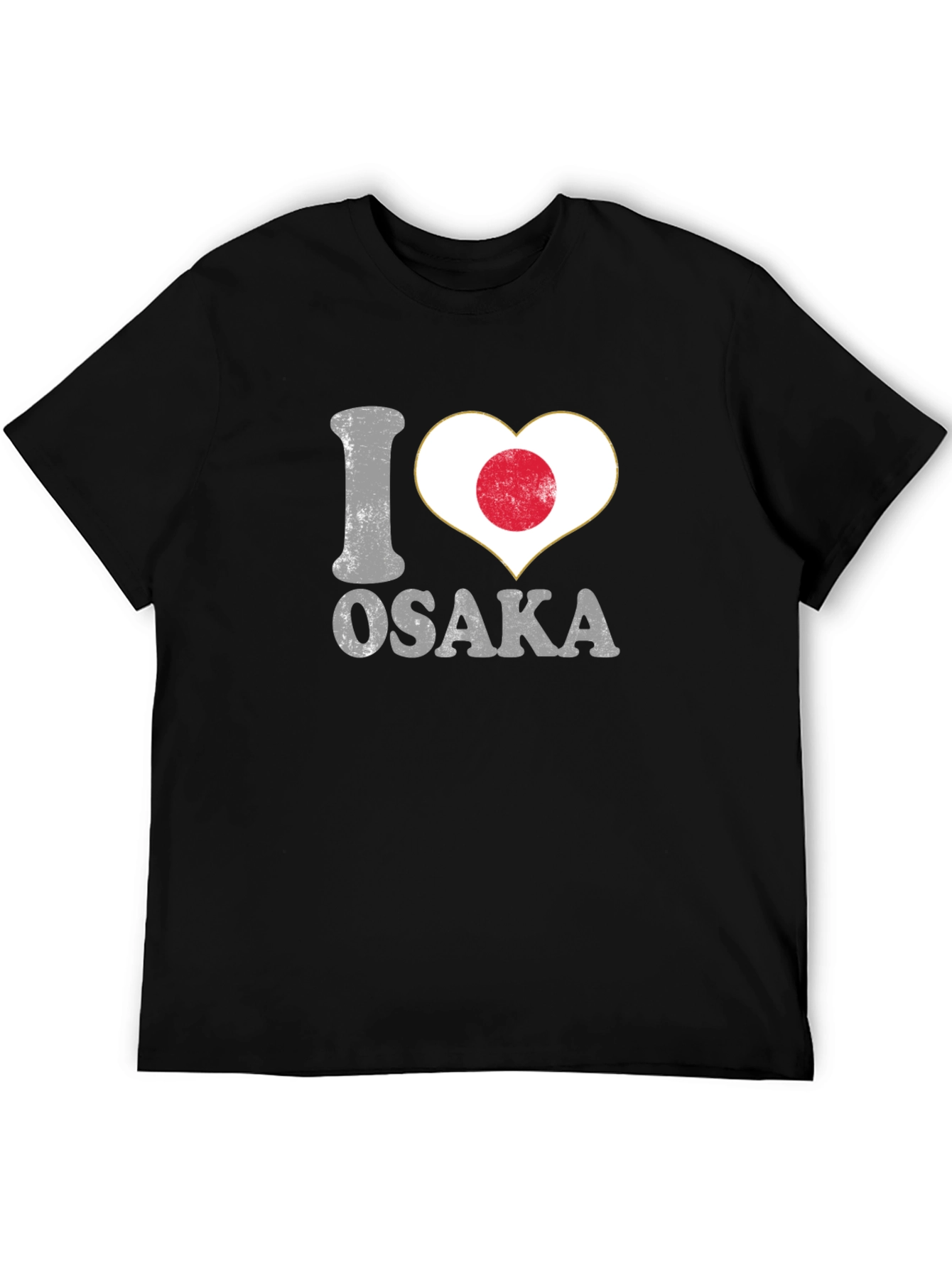 I Heart Osaka Japan Flag Graphic T-Shirt