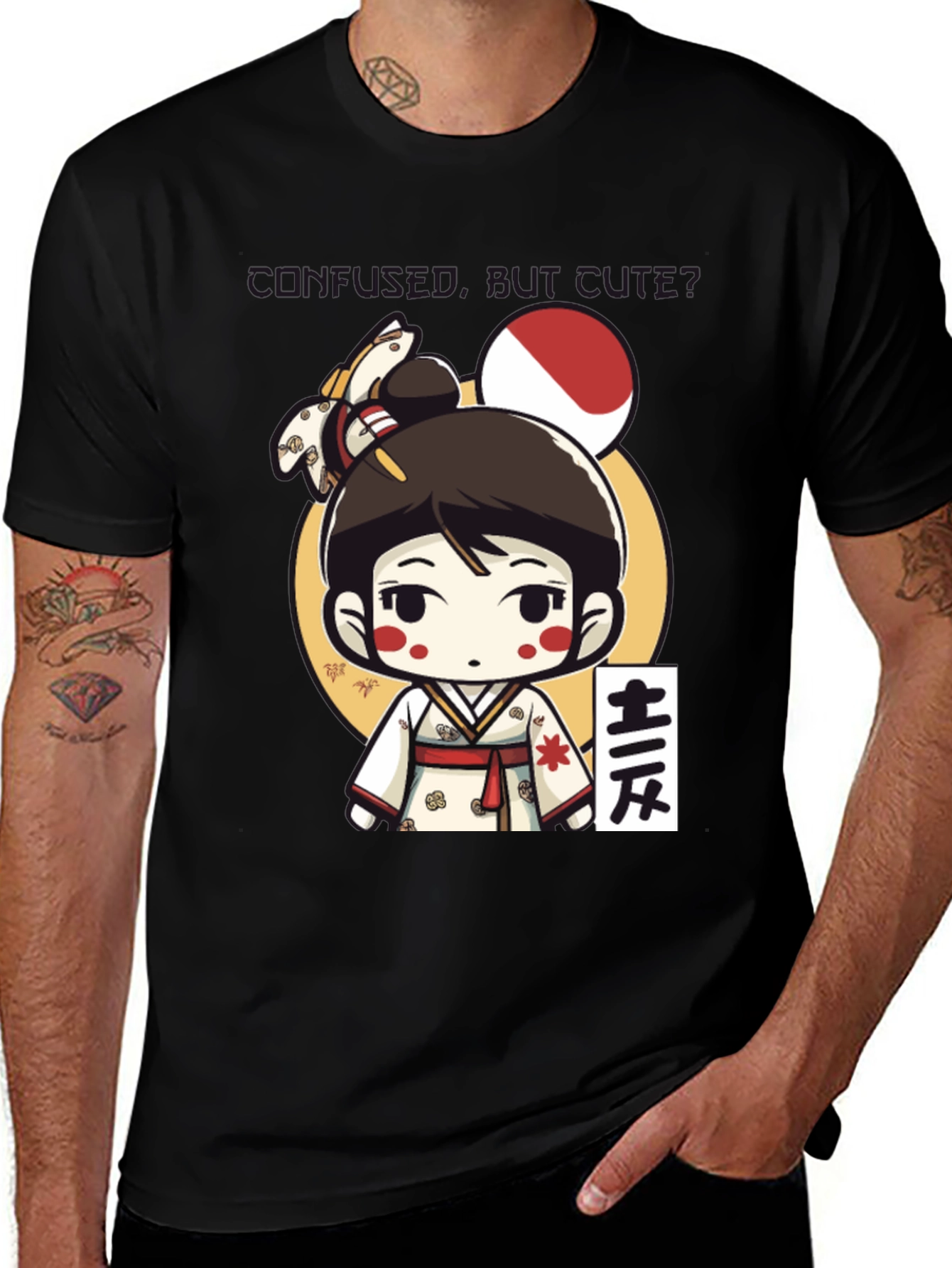 Kawaii Kimono Girl T-Shirt - Japanese Anime Style