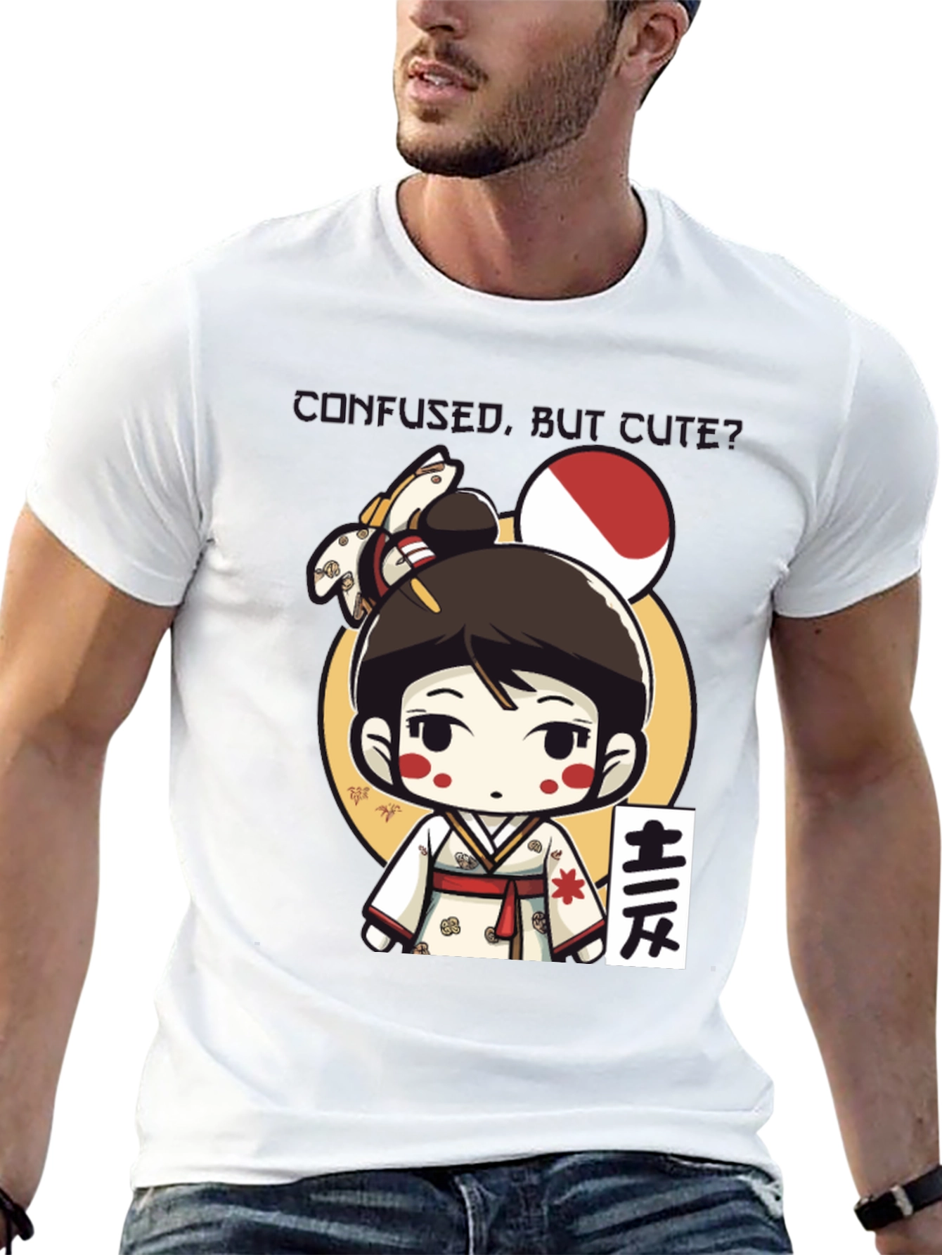 Kawaii Kimono Girl T-Shirt - Japanese Anime Style