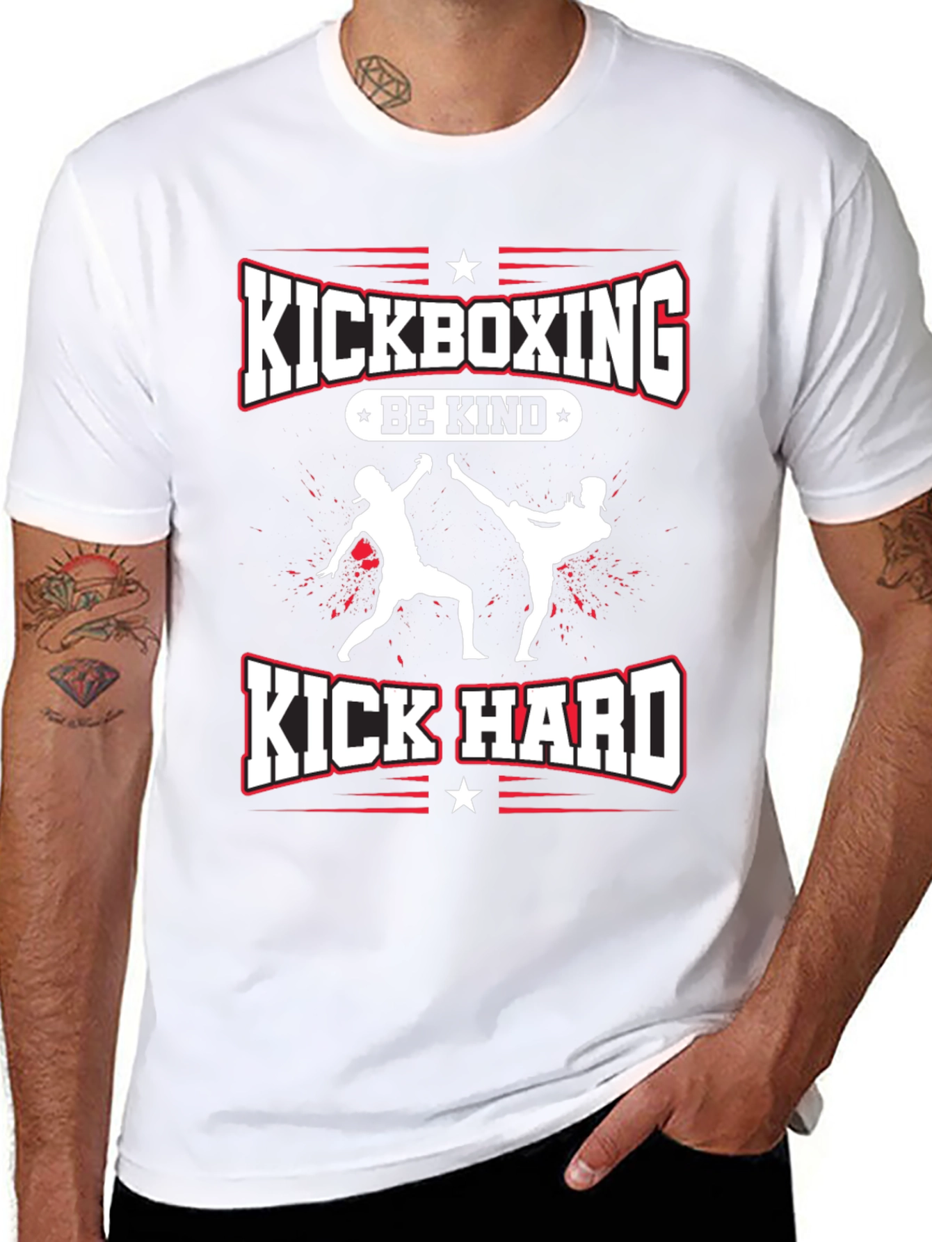 Kickboxing Be Kind Kick Hard T-Shirt