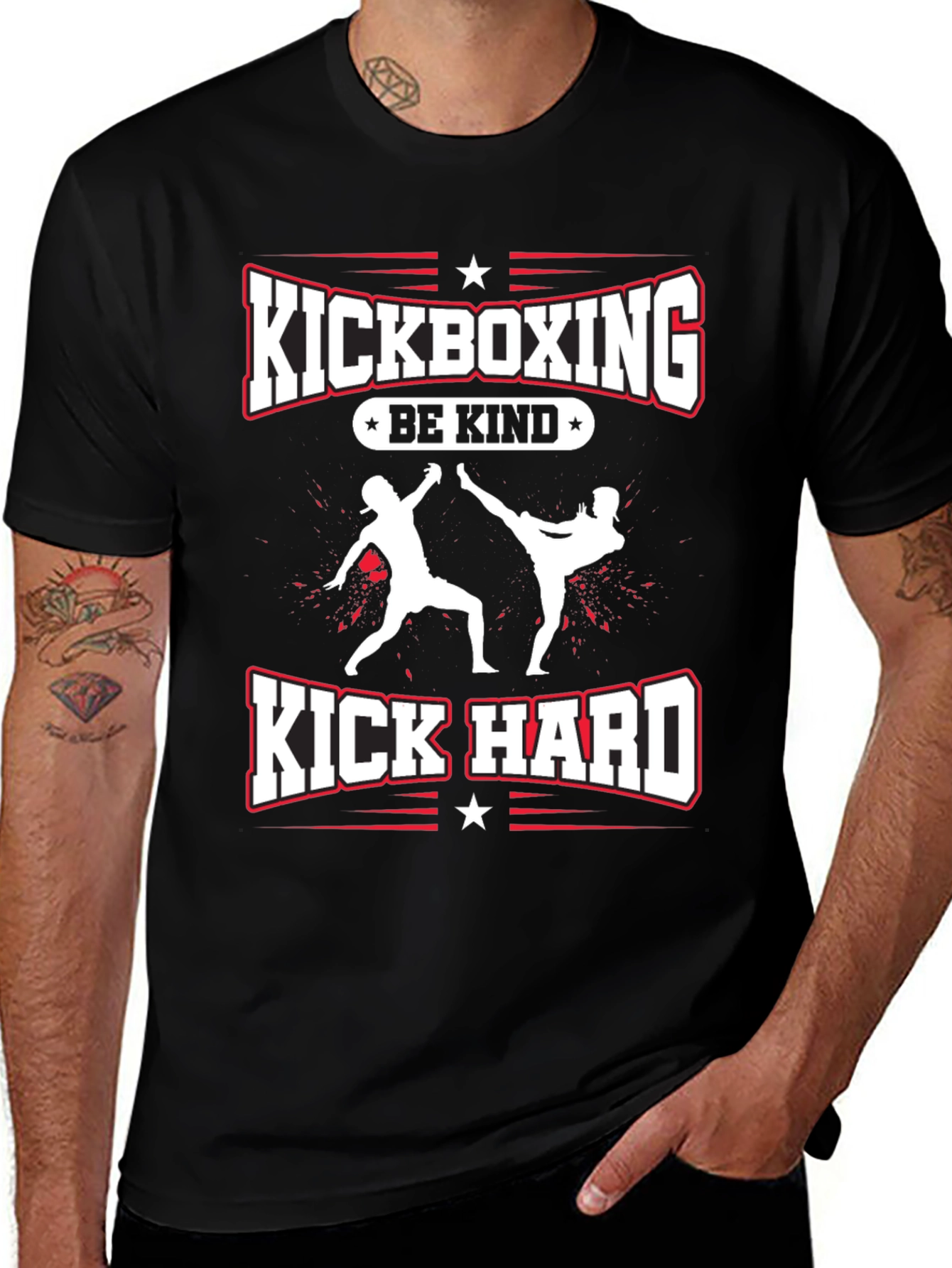 Kickboxing Be Kind Kick Hard T-Shirt