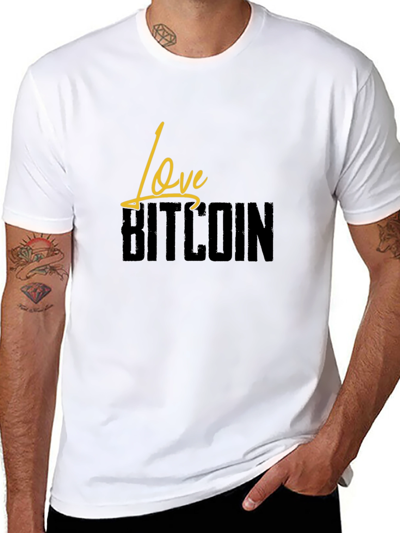 Love Bitcoin Graphic T-Shirt - Crypto Fashion