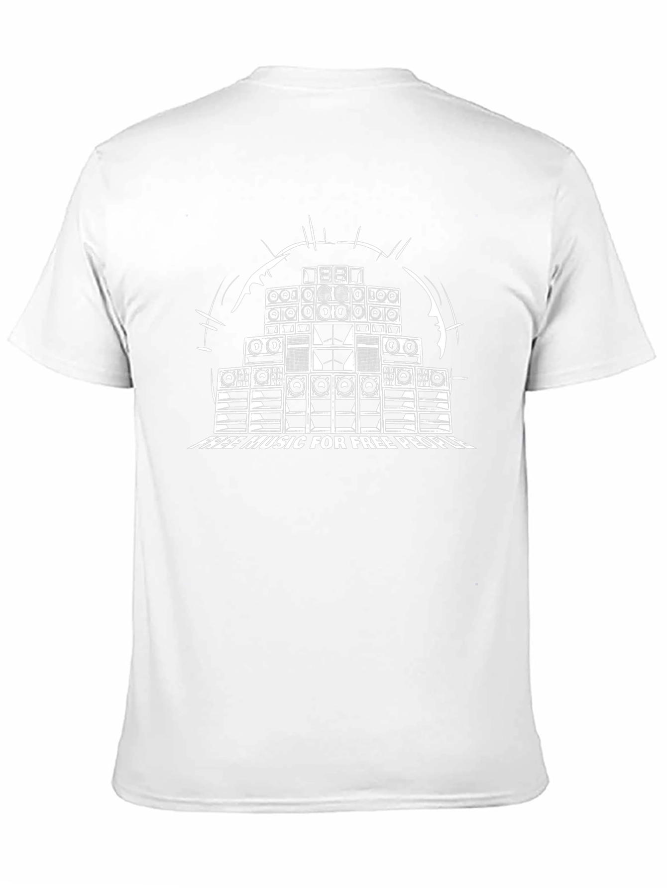 Speaker Stack Graphic Tee - Free Music