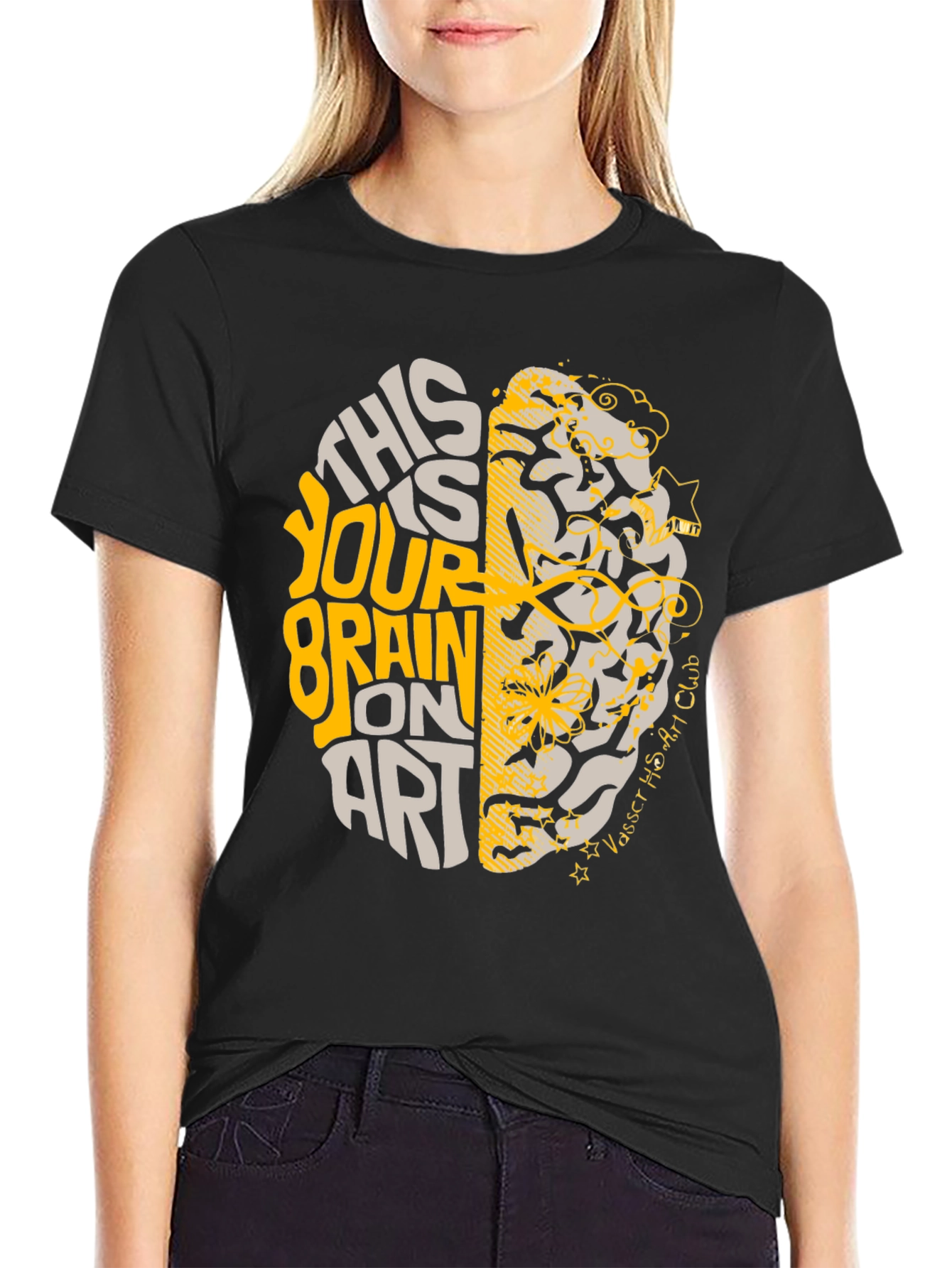 Brain On Art T-Shirt - Creative Design