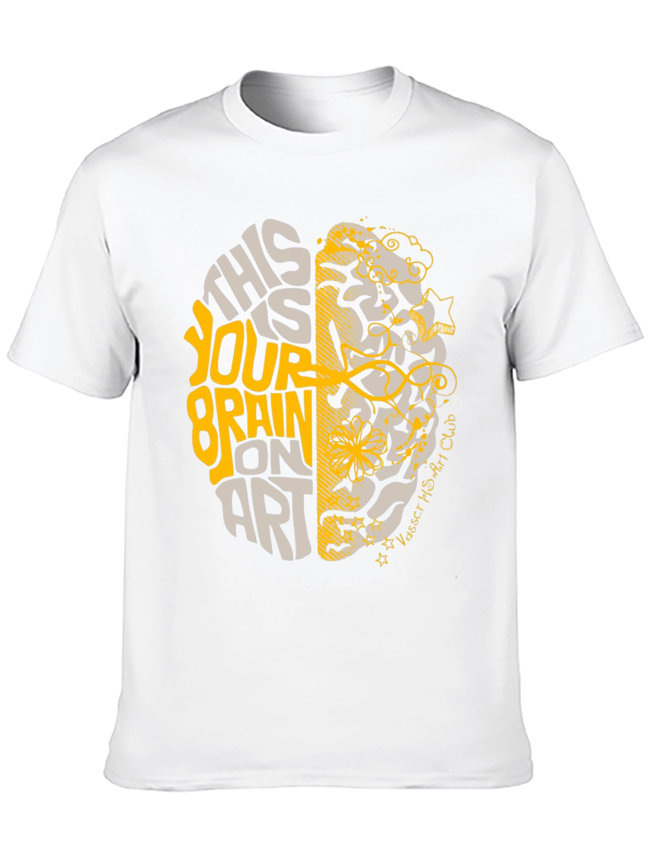 Brain On Art T-Shirt - Creative Design