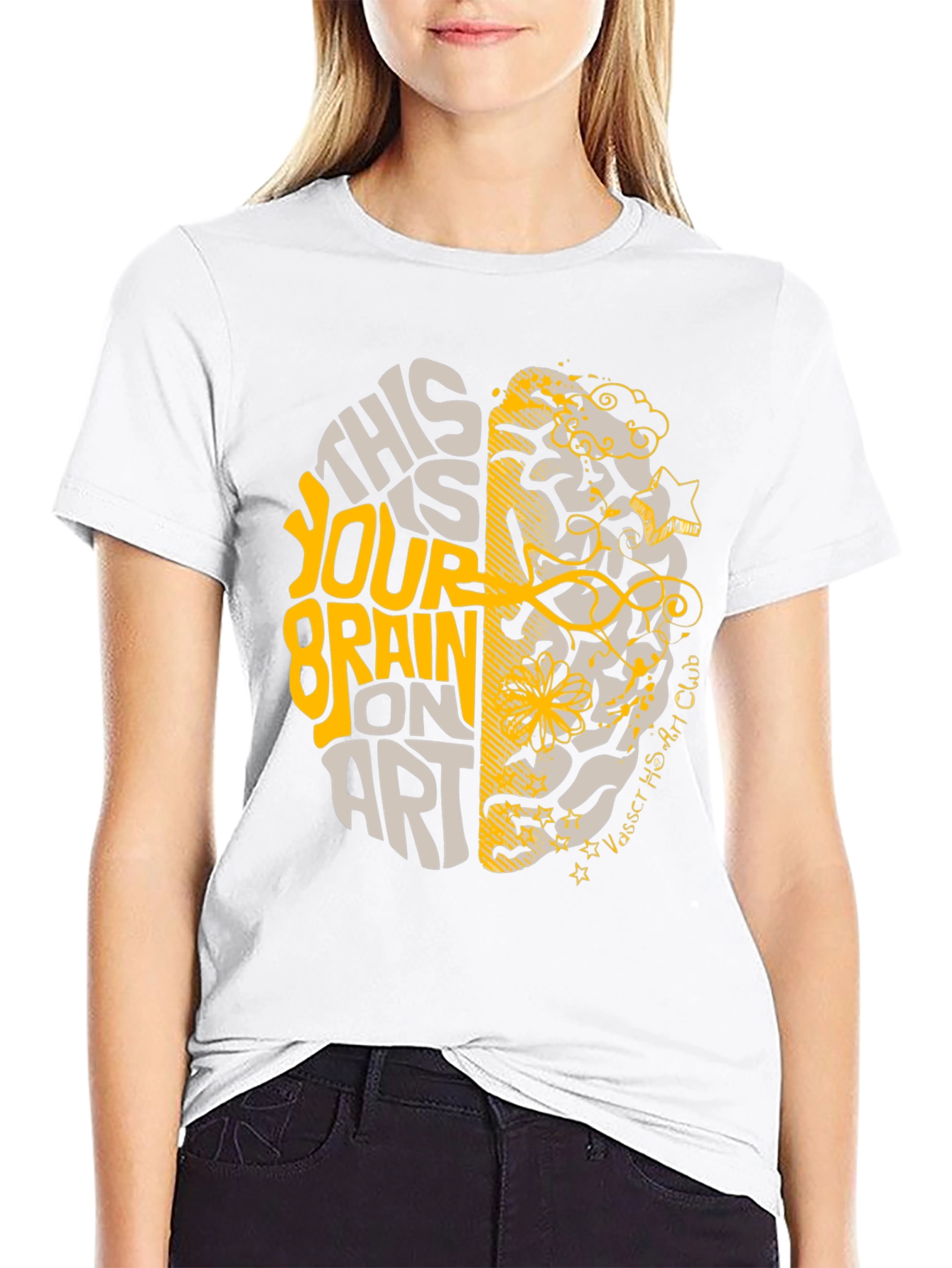 Brain On Art T-Shirt - Creative Design
