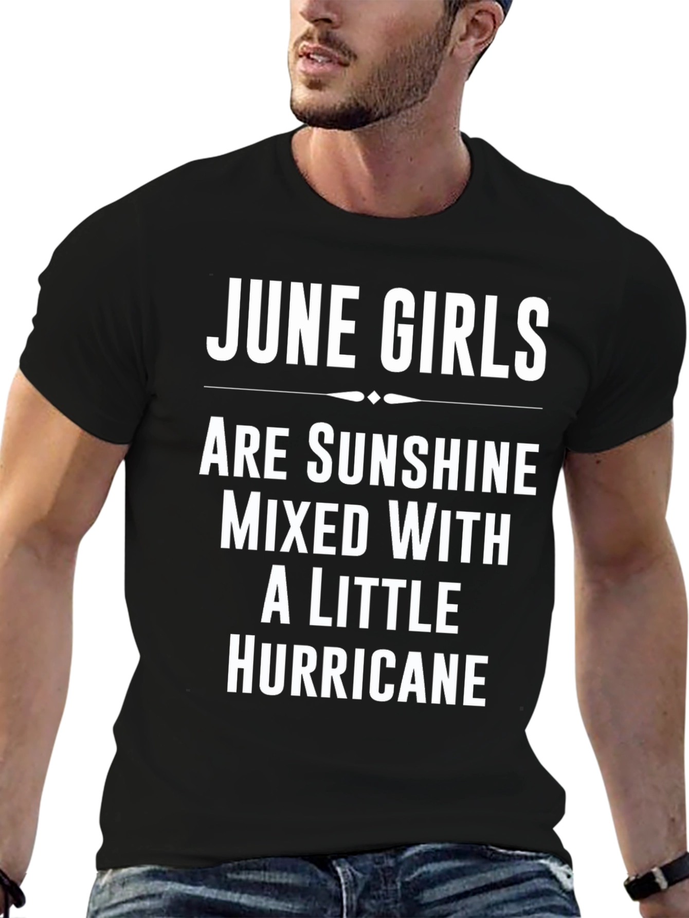 June Girls Sunshine Hurricane Black T-Shirt