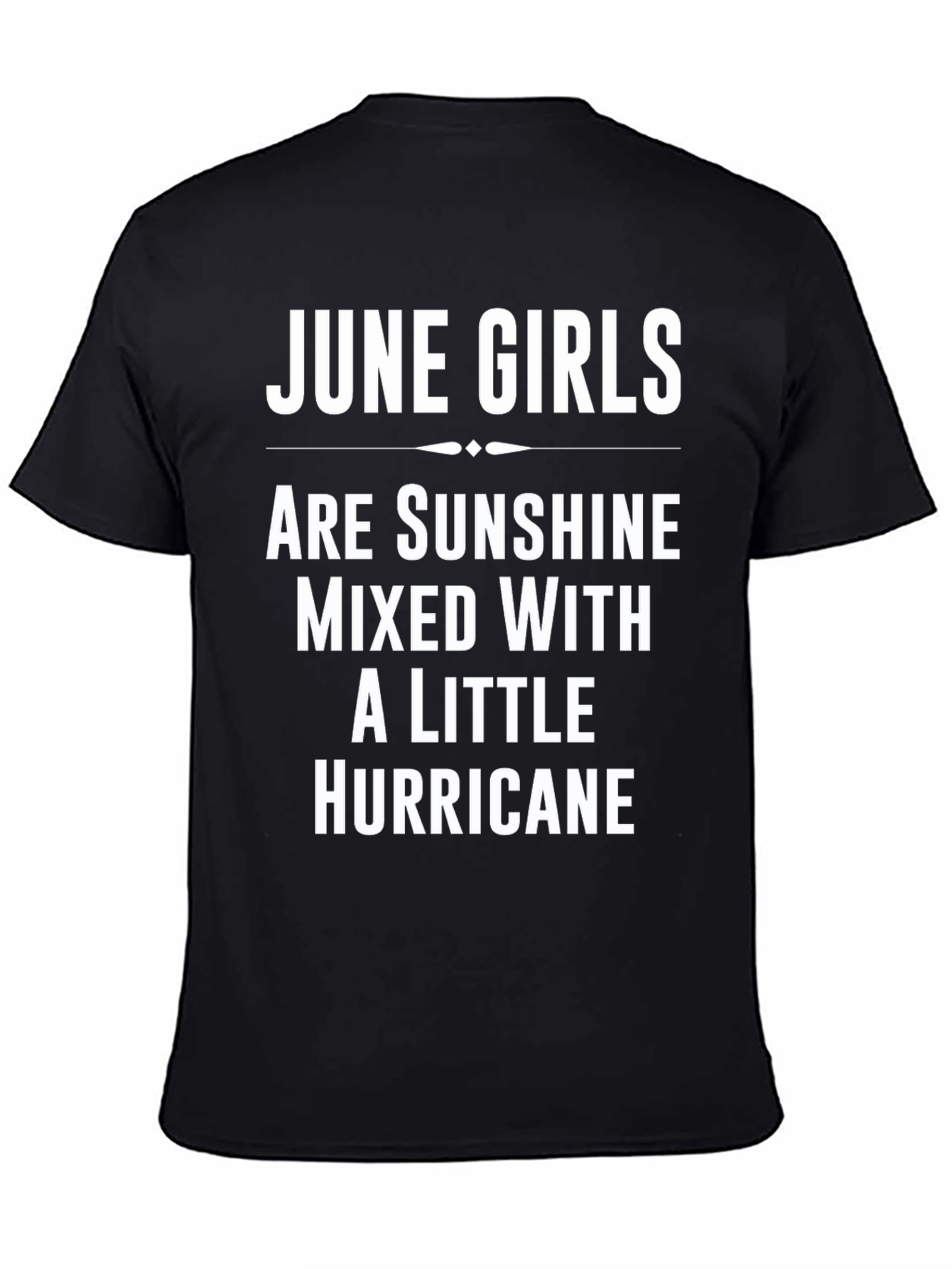 June Girls Sunshine Hurricane Black T-Shirt