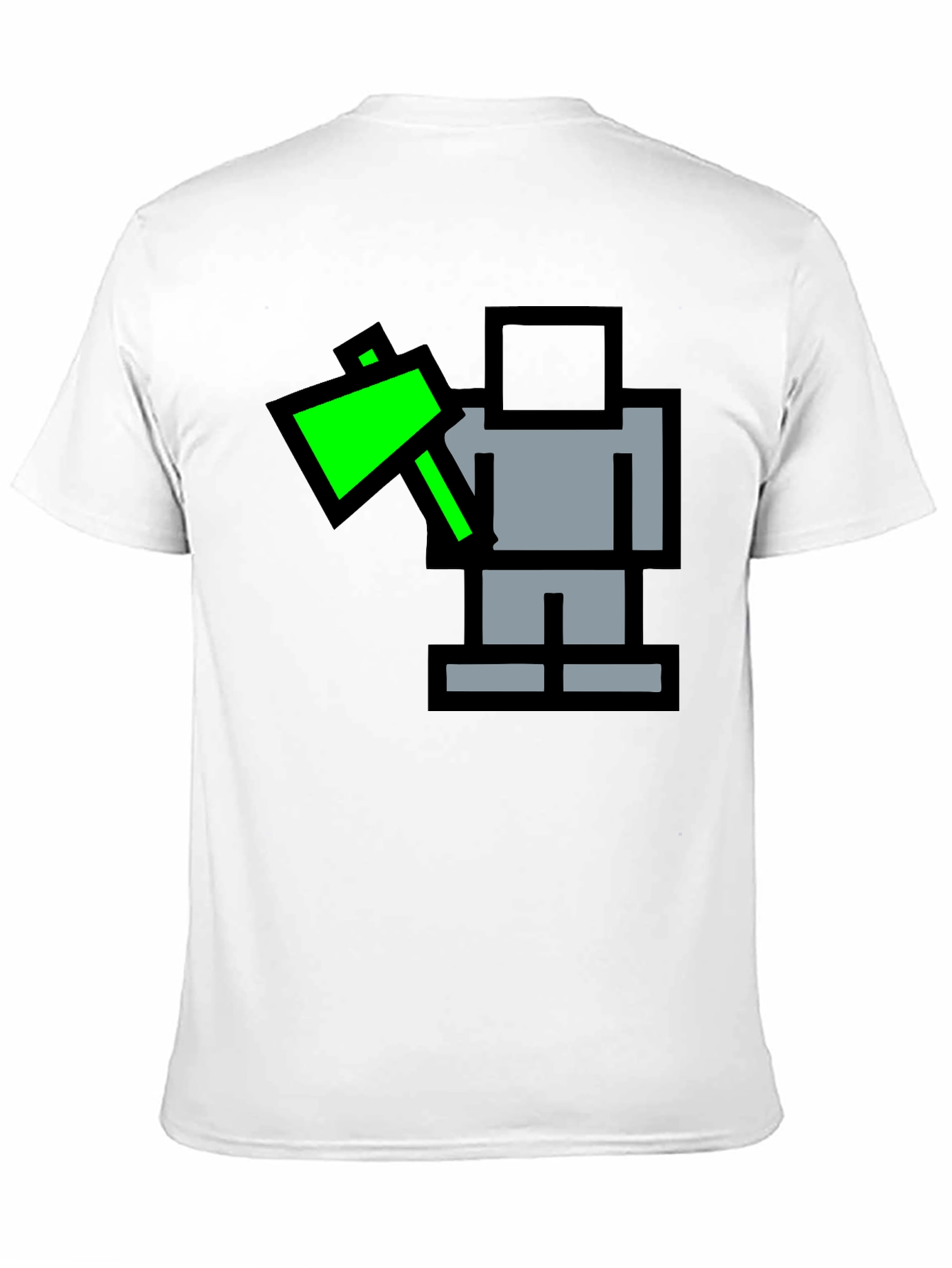 Pixel Art Axe Black T-Shirt