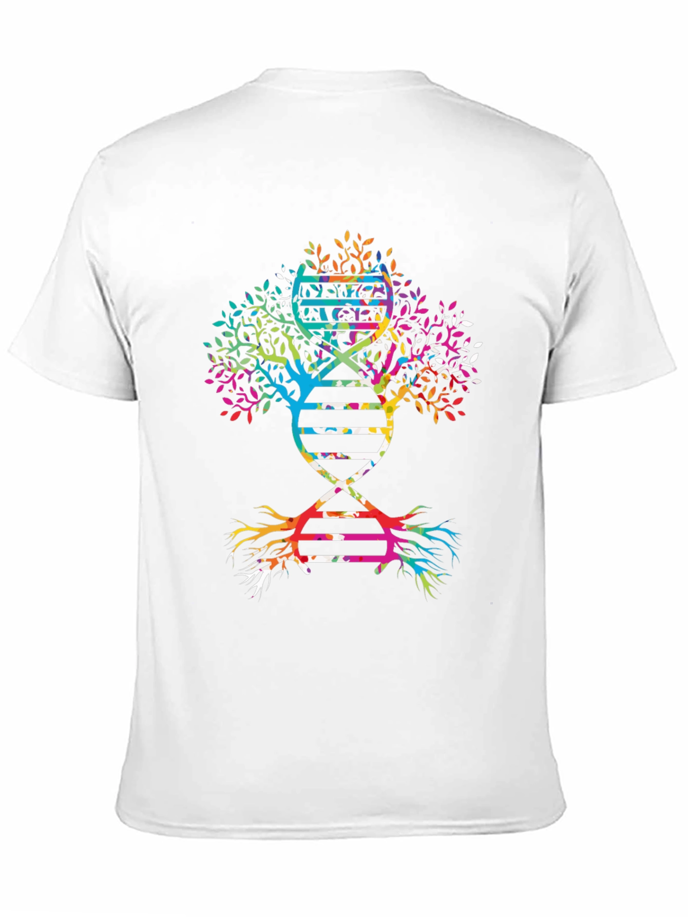 DNA Tree Graphic Tee - Black Cotton Casual Wear