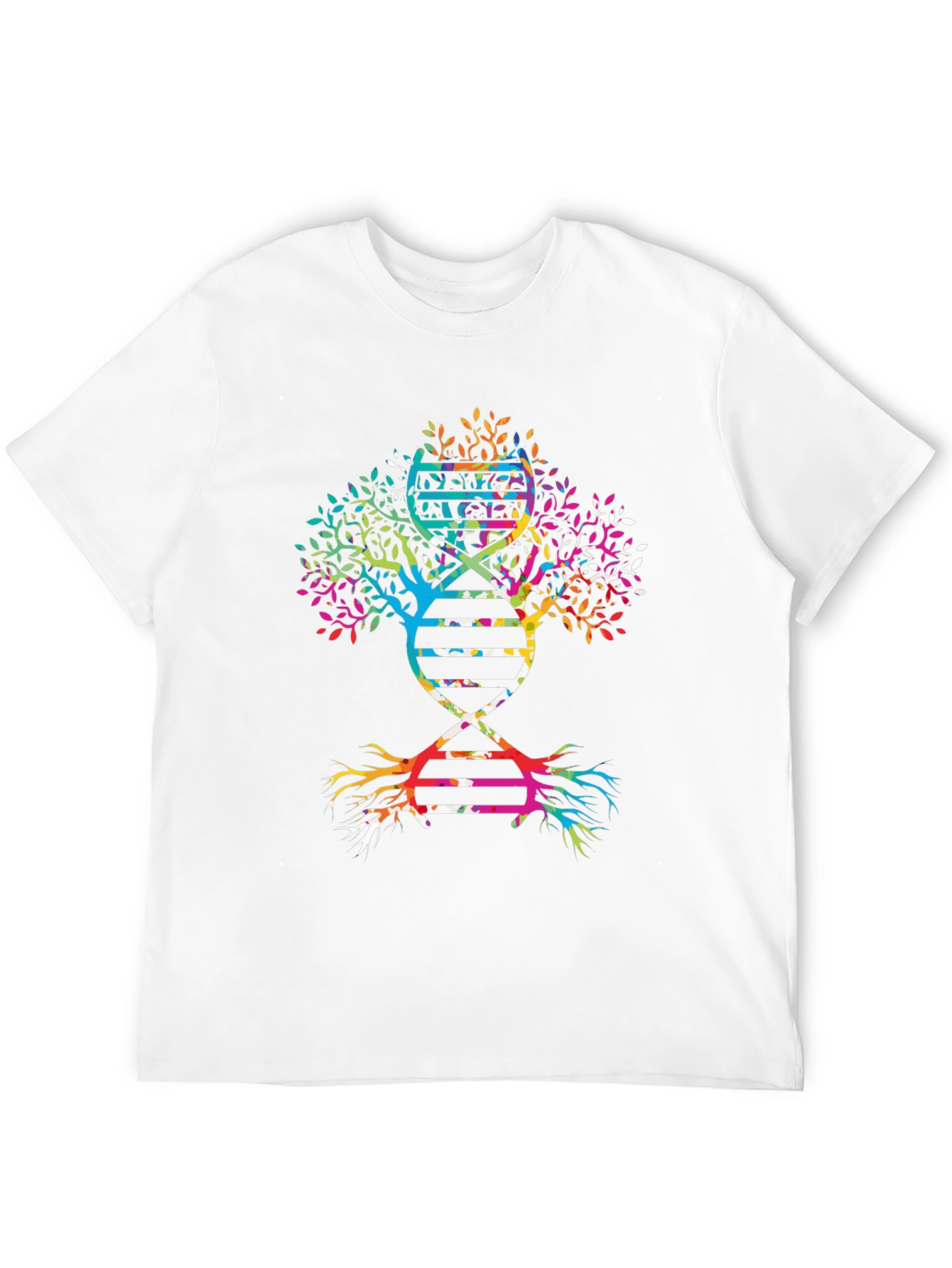 DNA Tree Graphic Tee - Black Cotton Casual Wear