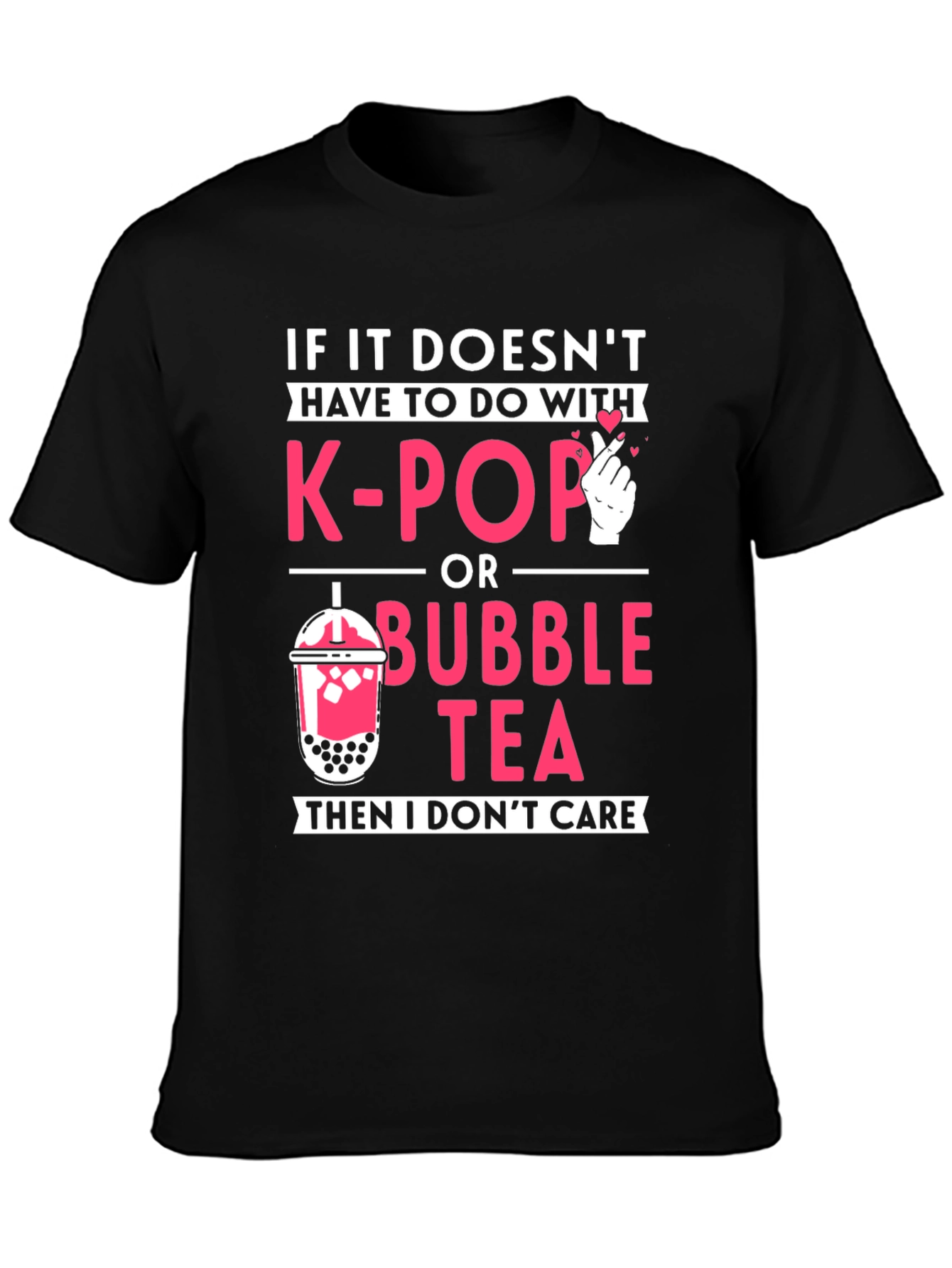 K-Pop & Bubble Tea T-Shirt - Funny Novelty Tee