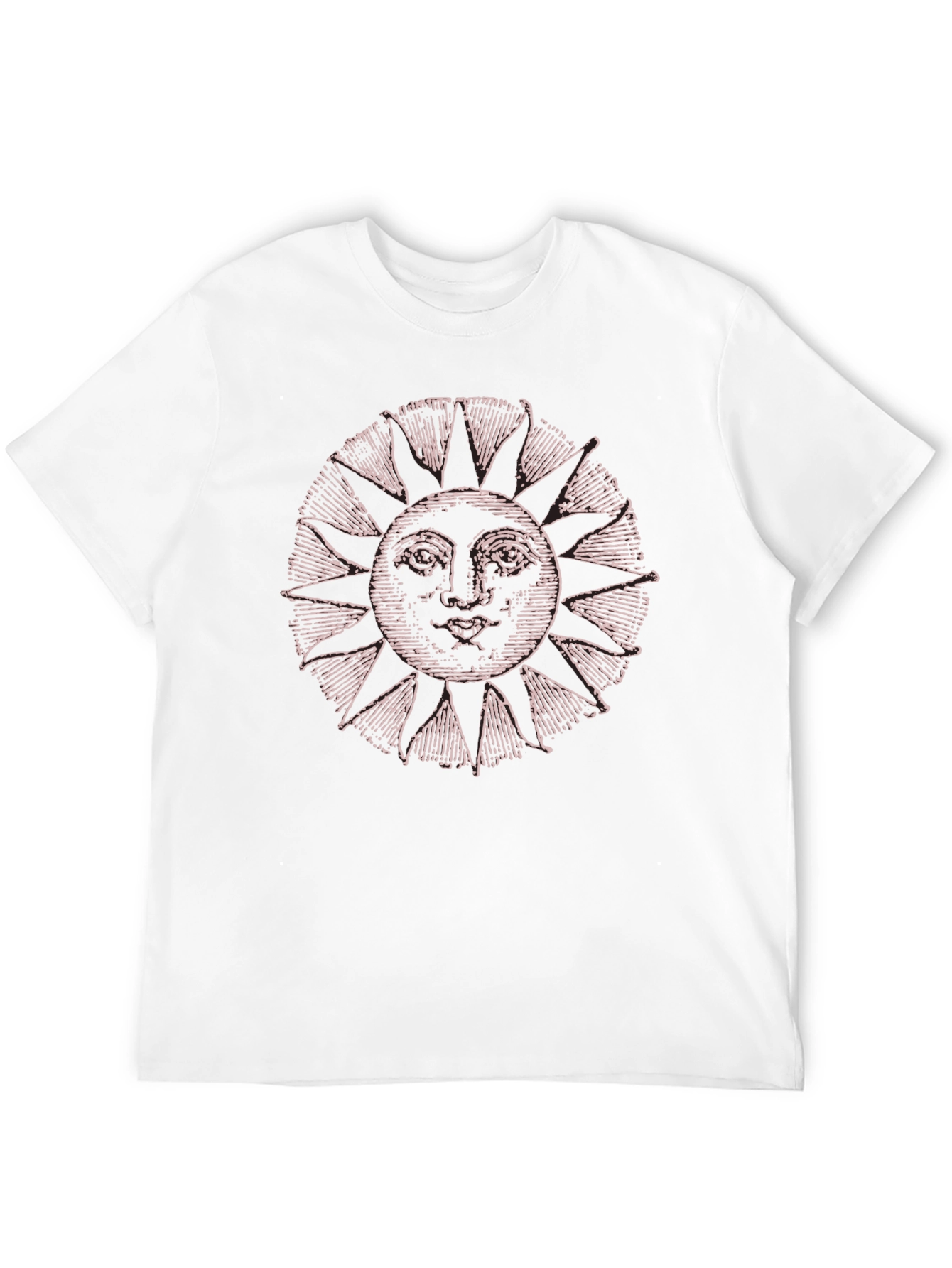 Sun Face Graphic Tee - Casual Comfort