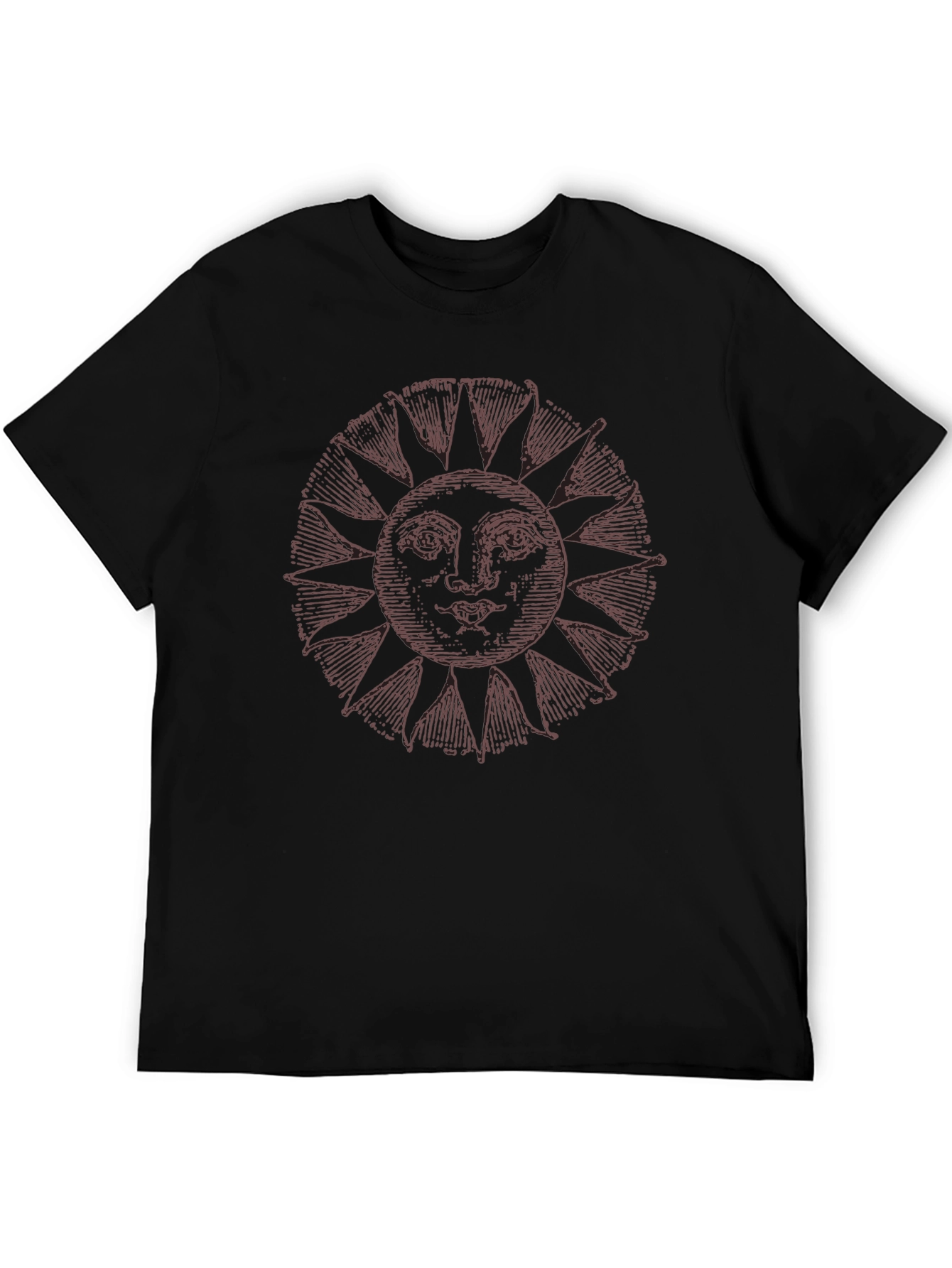 Sun Face Graphic Tee - Casual Comfort