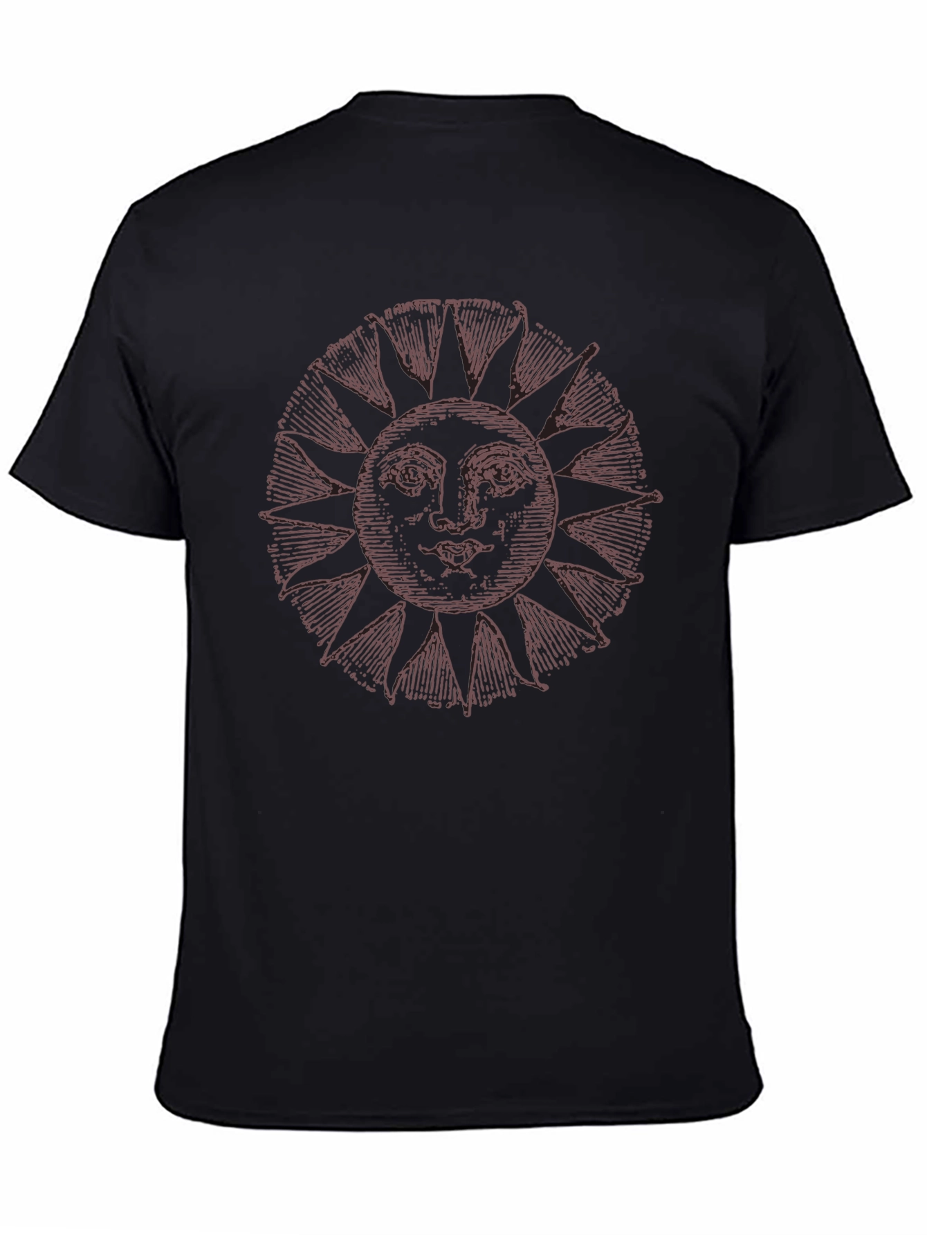 Sun Face Graphic Tee - Casual Comfort