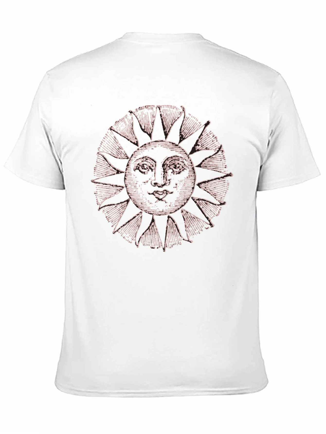 Sun Face Graphic Tee - Casual Comfort