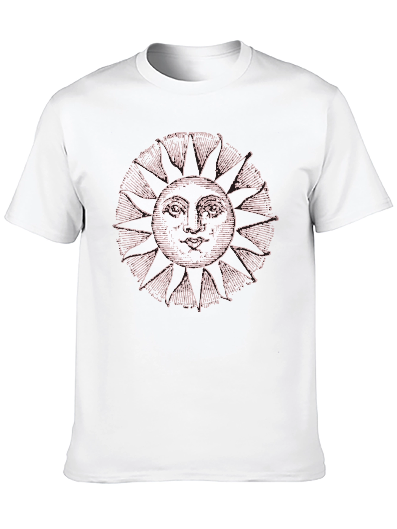 Sun Face Graphic Tee - Casual Comfort