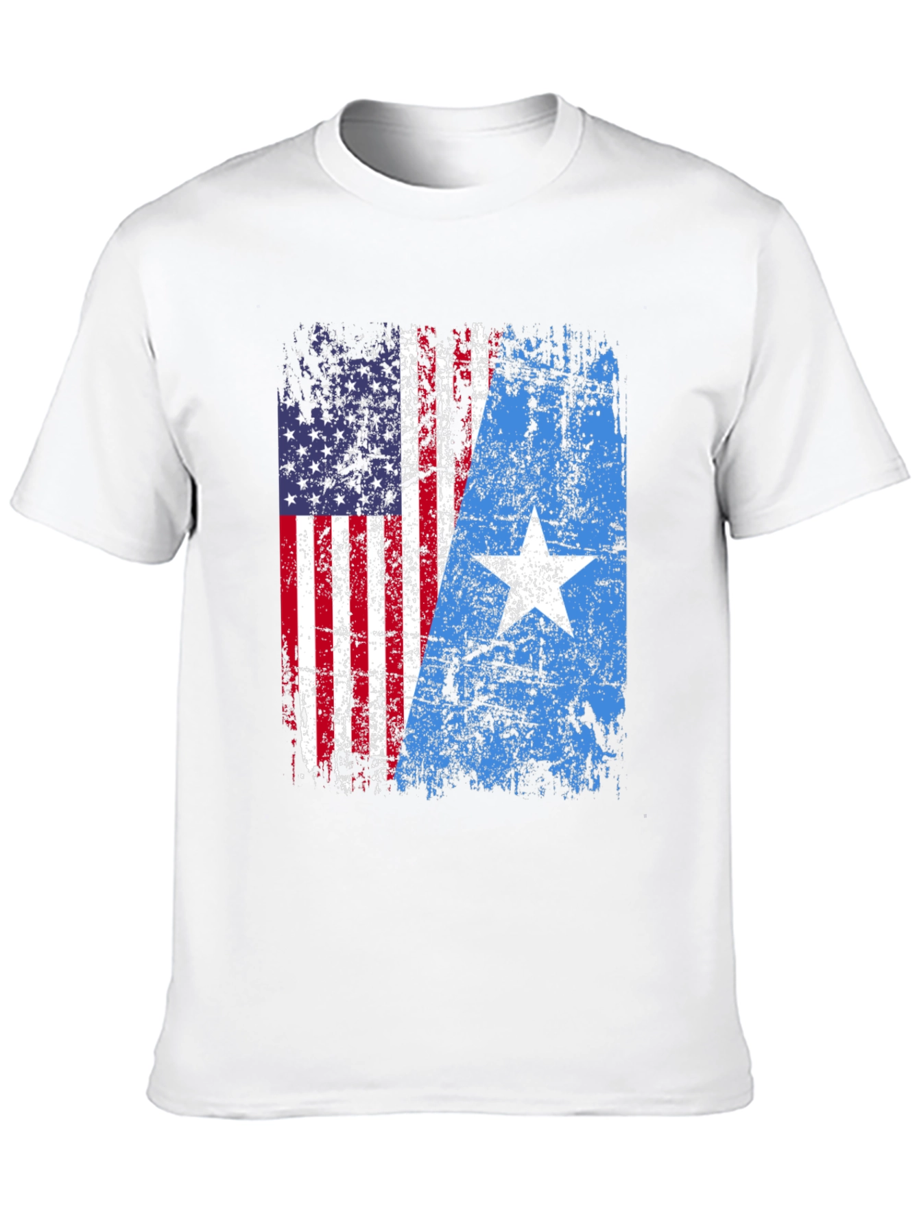 USA Somalia Flag Graphic T-Shirt - Patriotic Blend