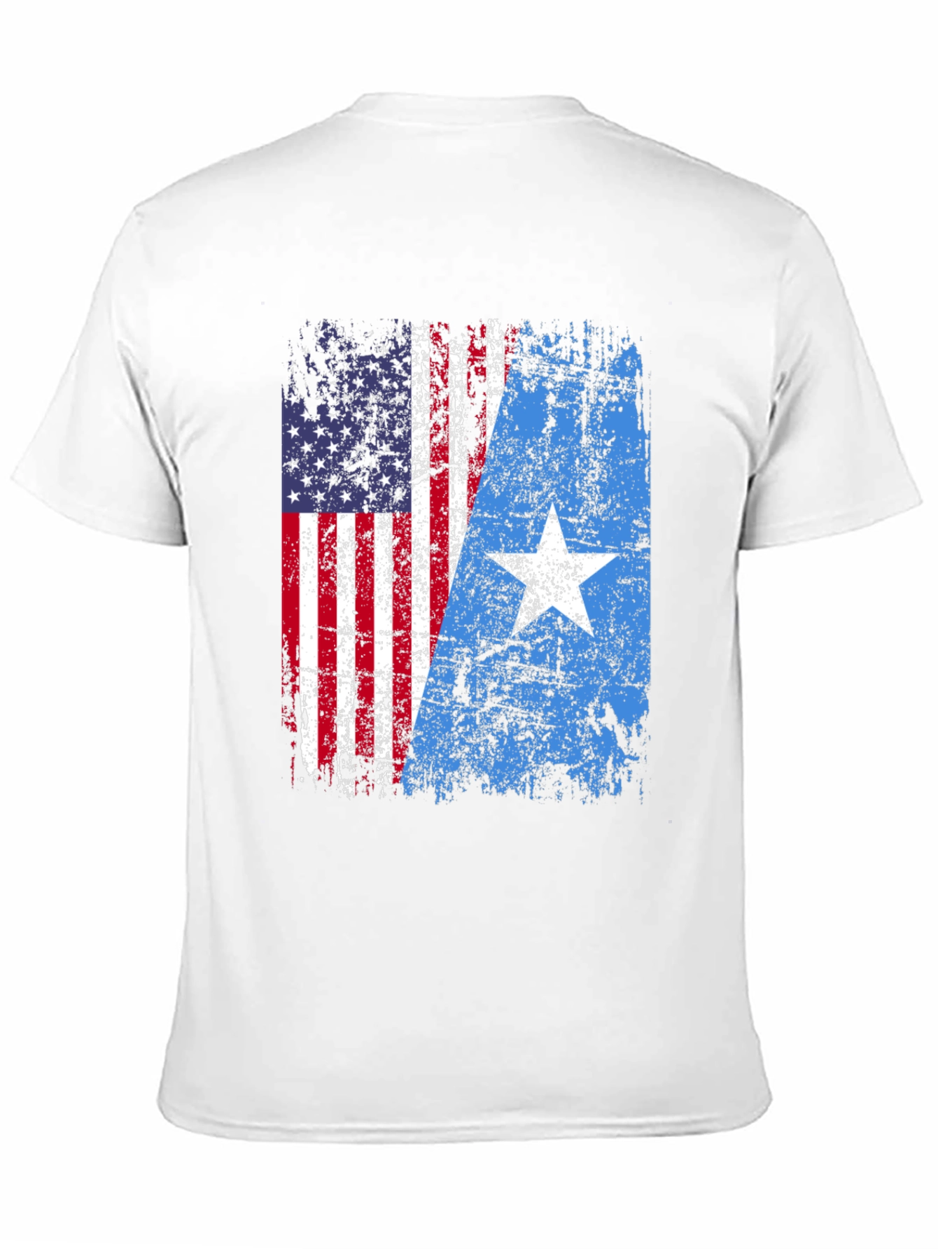 USA Somalia Flag Graphic T-Shirt - Patriotic Blend