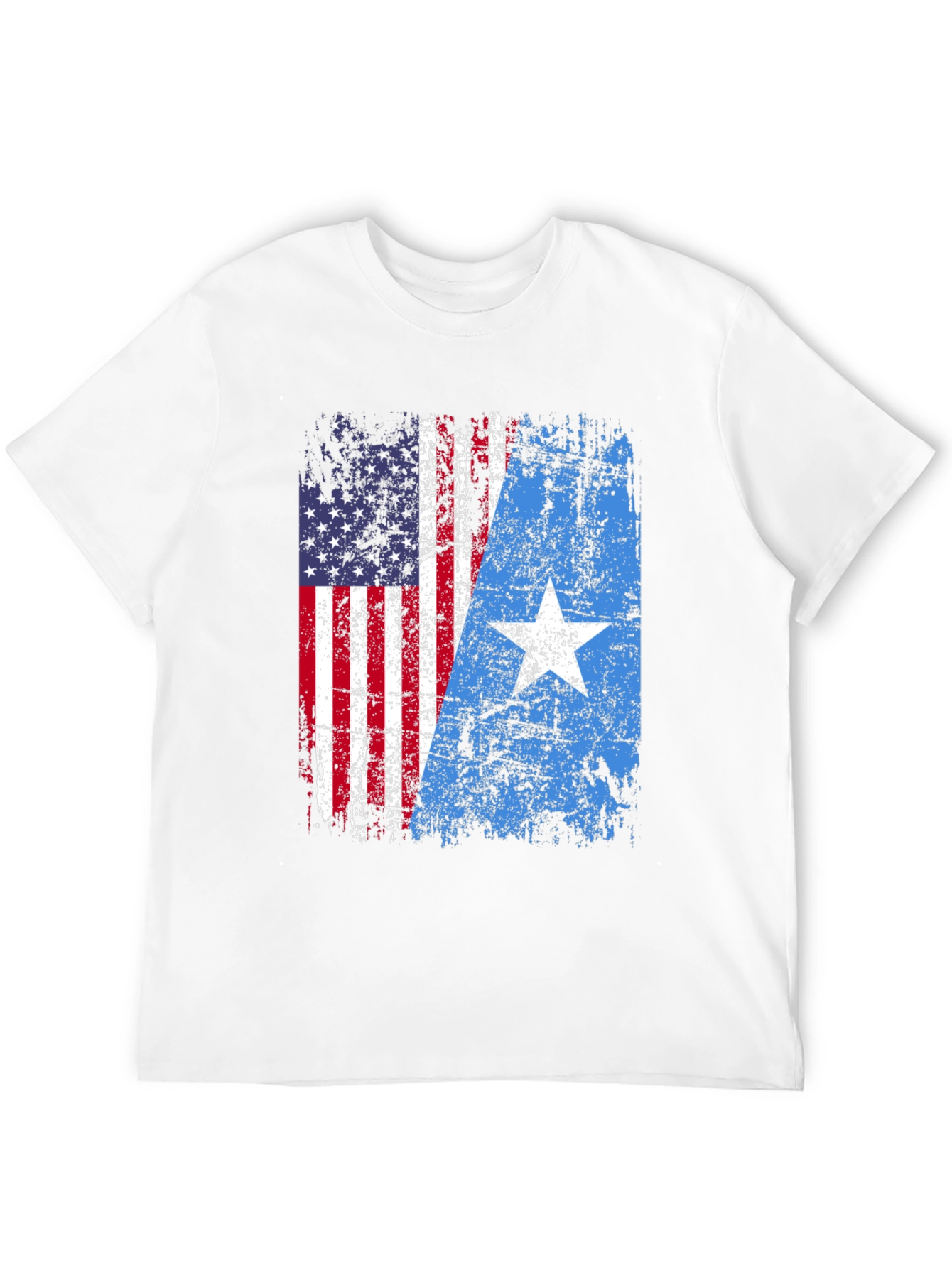 USA Somalia Flag Graphic T-Shirt - Patriotic Blend