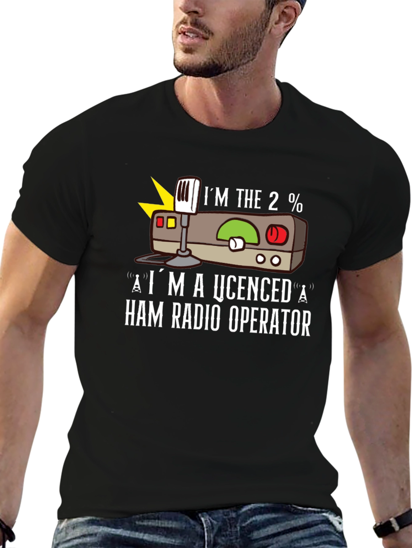 Ham Radio Operator T-Shirt - Im the 2%