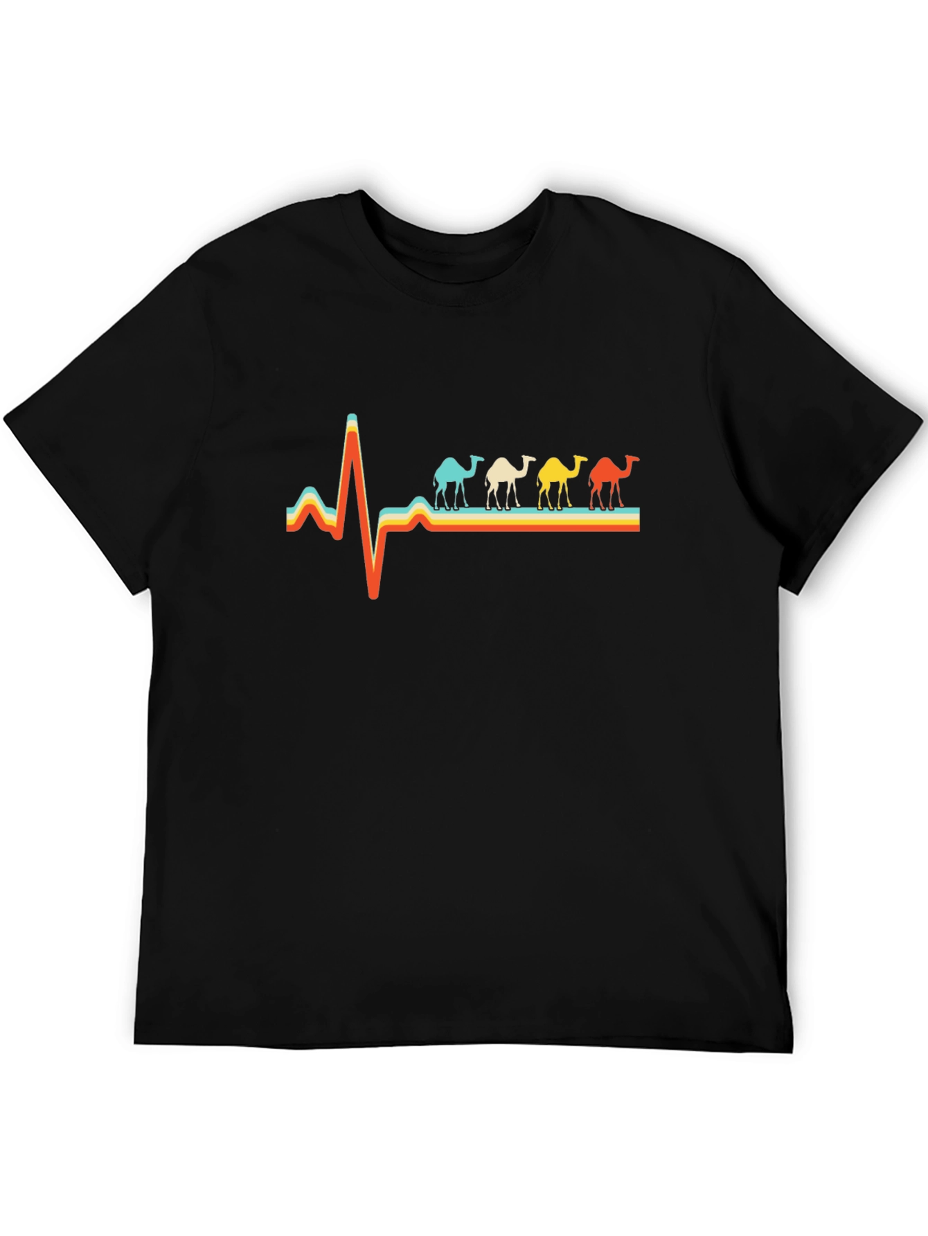 Camel Heartbeat T-Shirt: Unique Desert Lovers Tee