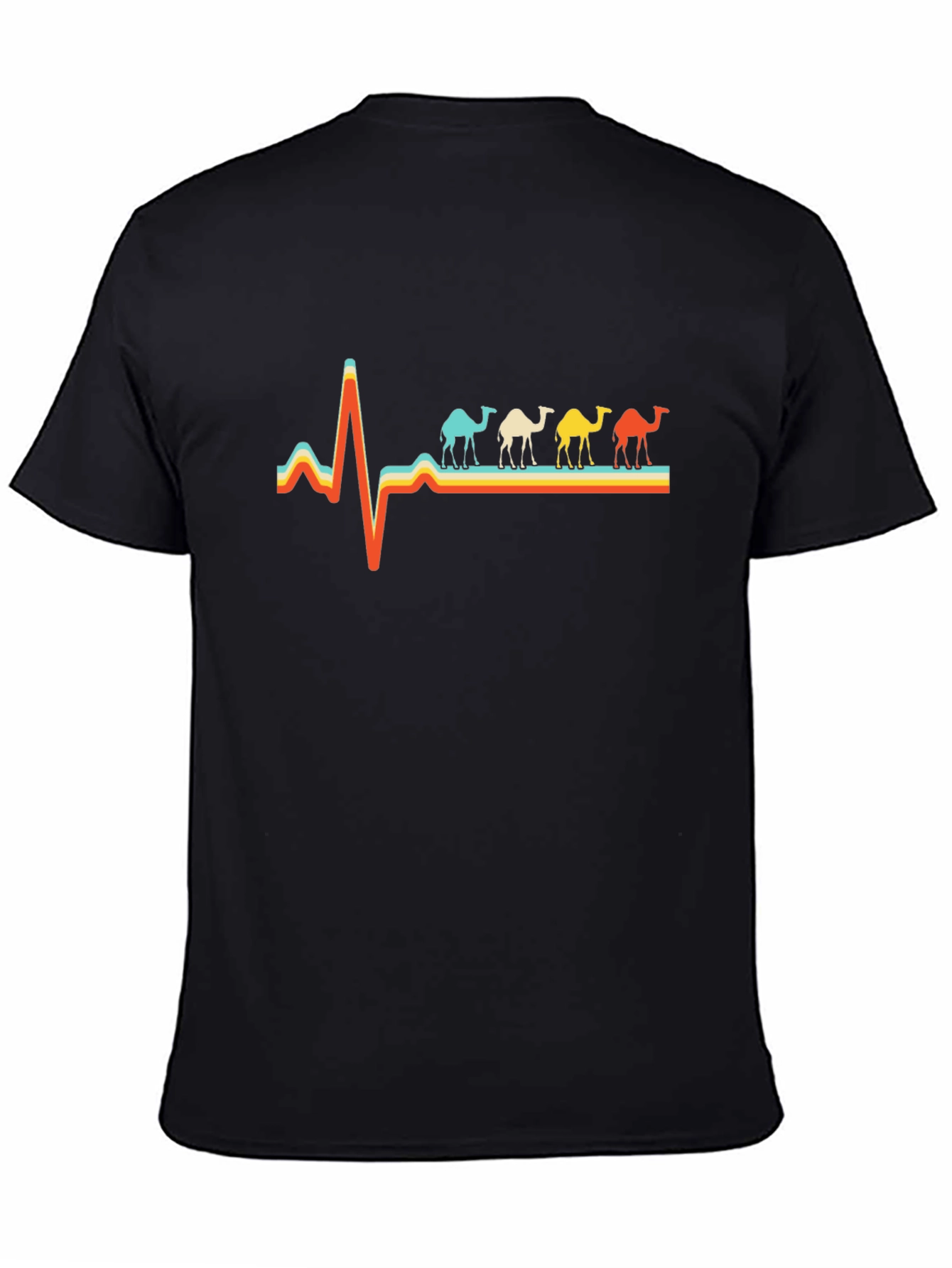 Camel Heartbeat T-Shirt: Unique Desert Lovers Tee