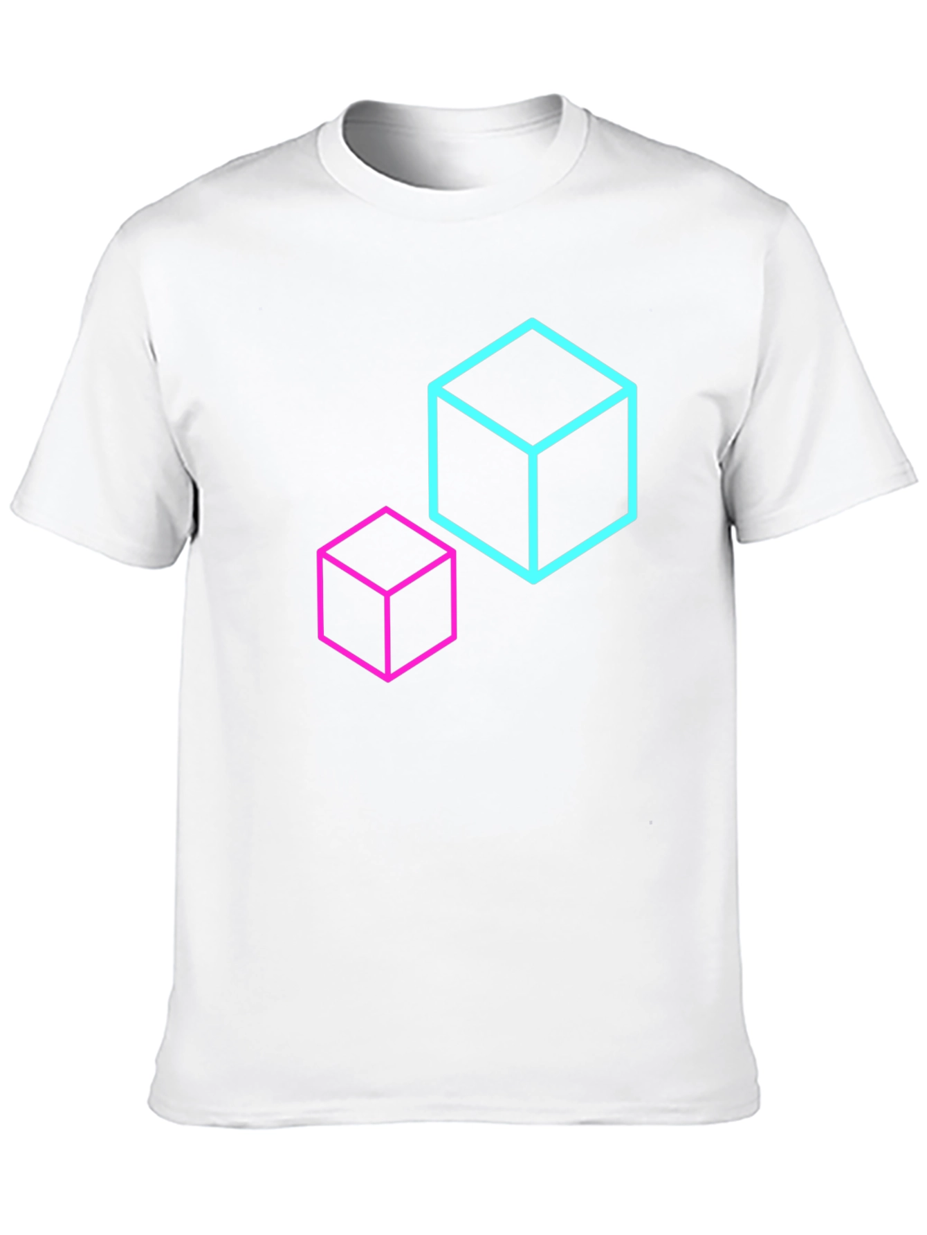 Geometric Cube T-Shirt - Modern Design
