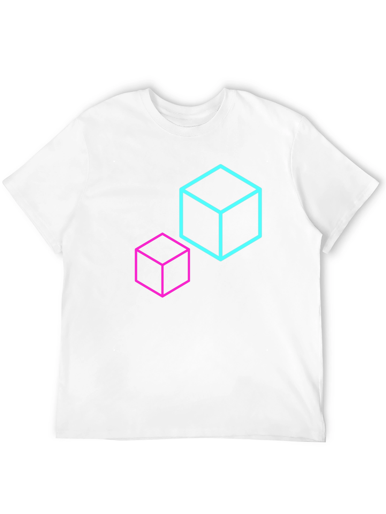 Geometric Cube T-Shirt - Modern Design