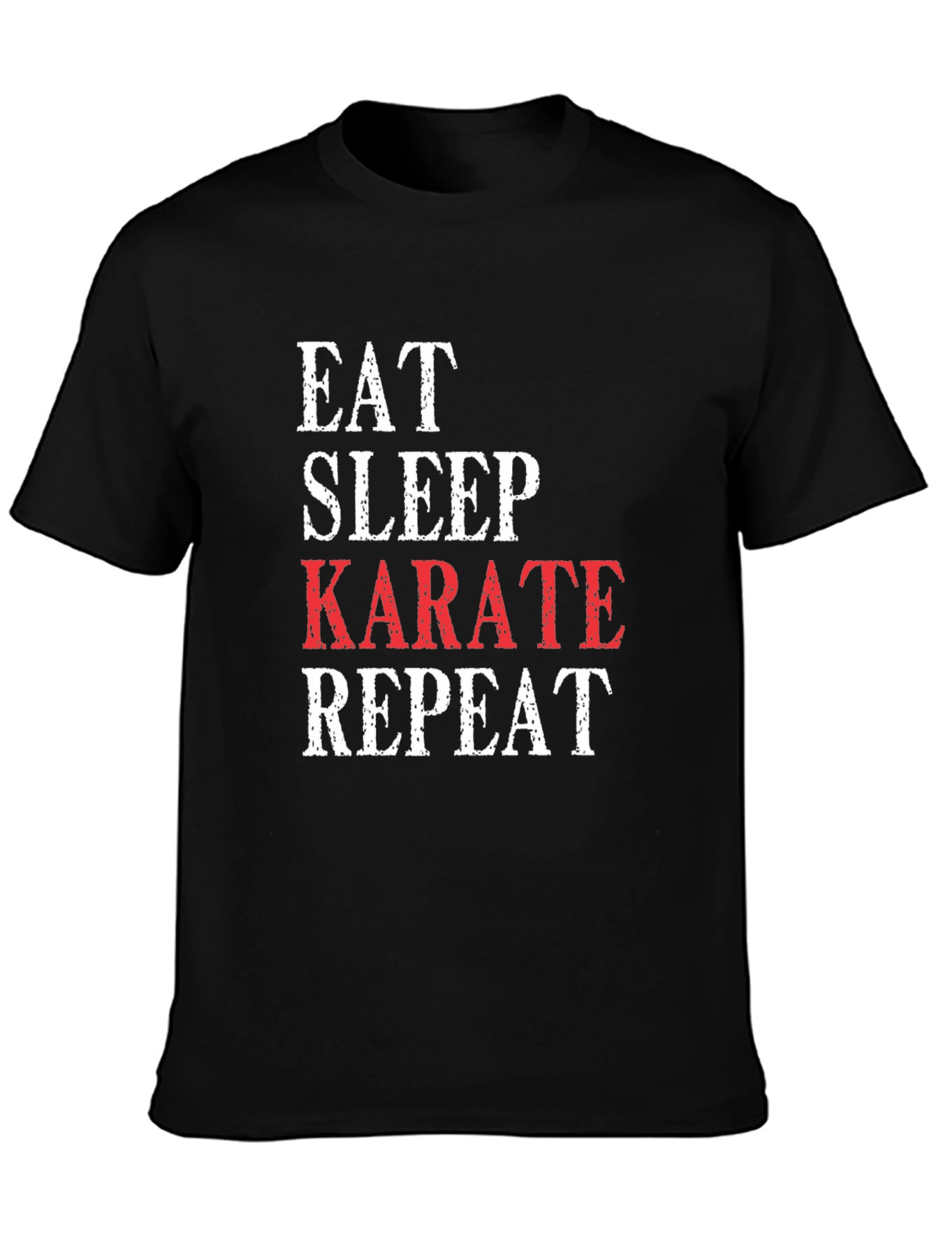 Eat Sleep Karate Repeat Graphic Tee