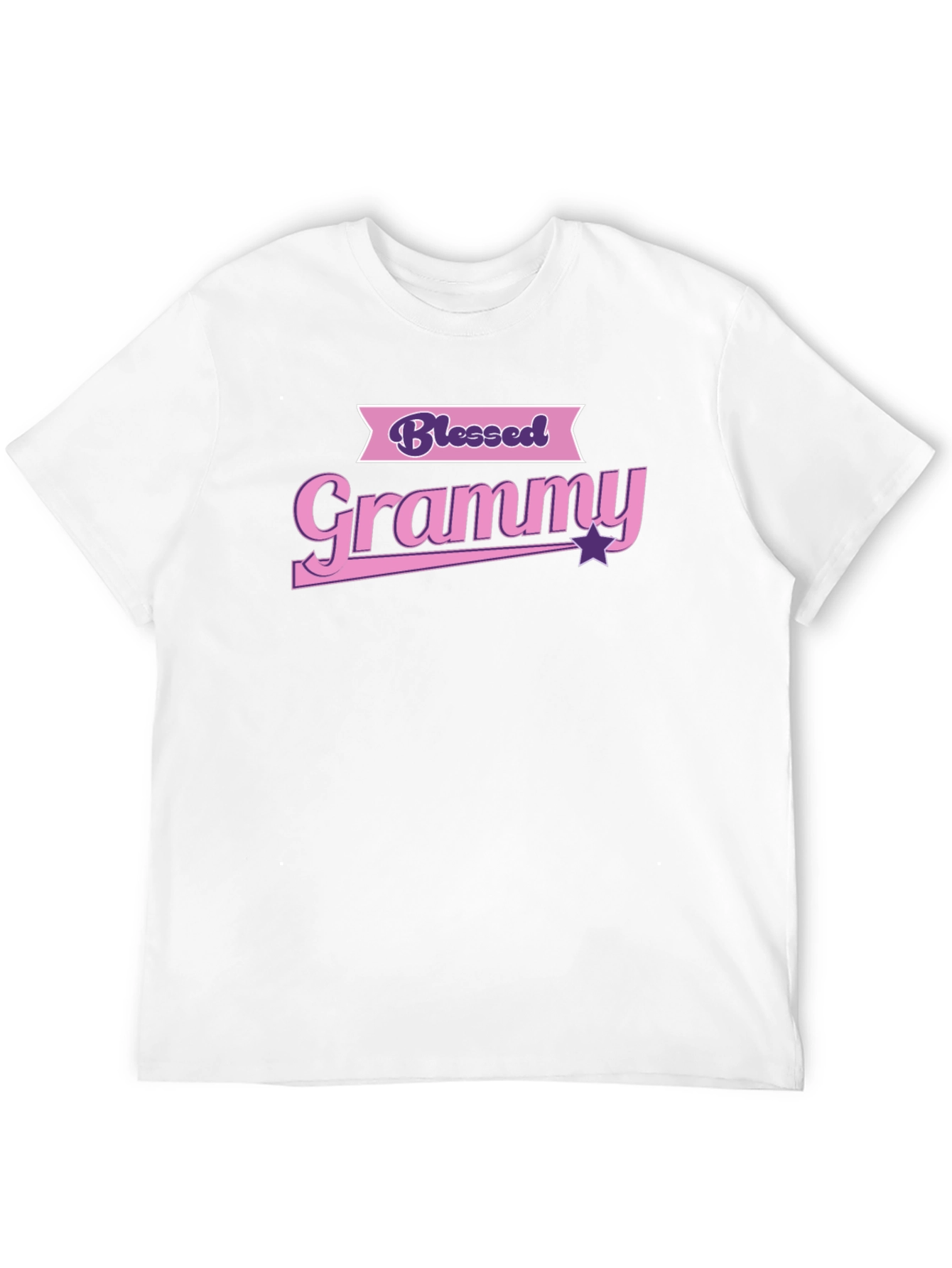 Blessed Grammy T-Shirt - Pink and Purple Design