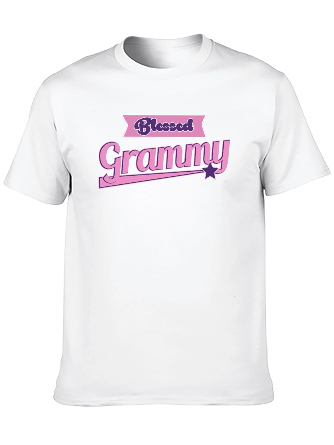 Blessed Grammy T-Shirt - Pink and Purple Design