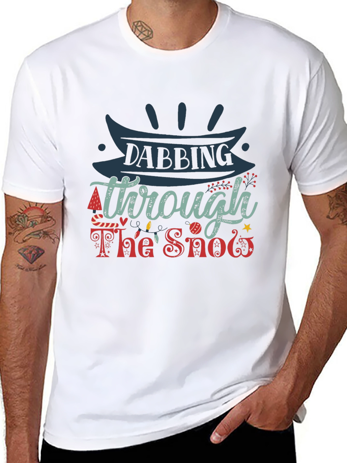 Dabbing Through The Snow Christmas T-Shirt