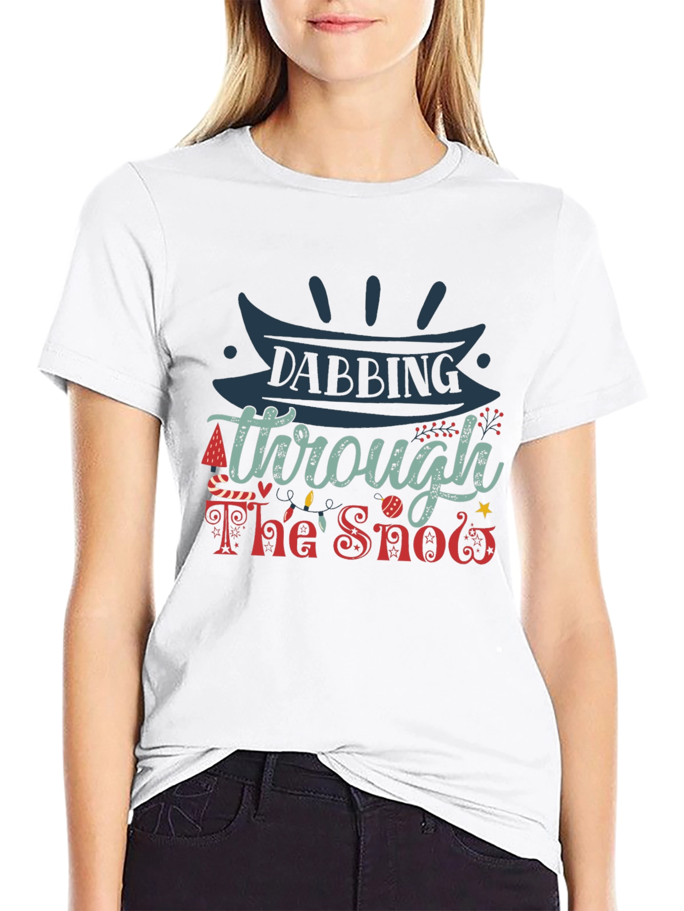 Dabbing Through The Snow Christmas T-Shirt